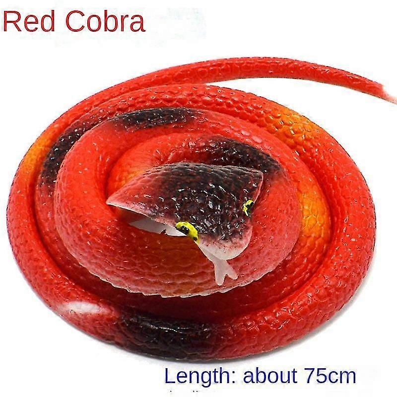 75cm Rubber Snakes Realistic Trick Toy Small Snakes Simulation Snake Whimsy 2024