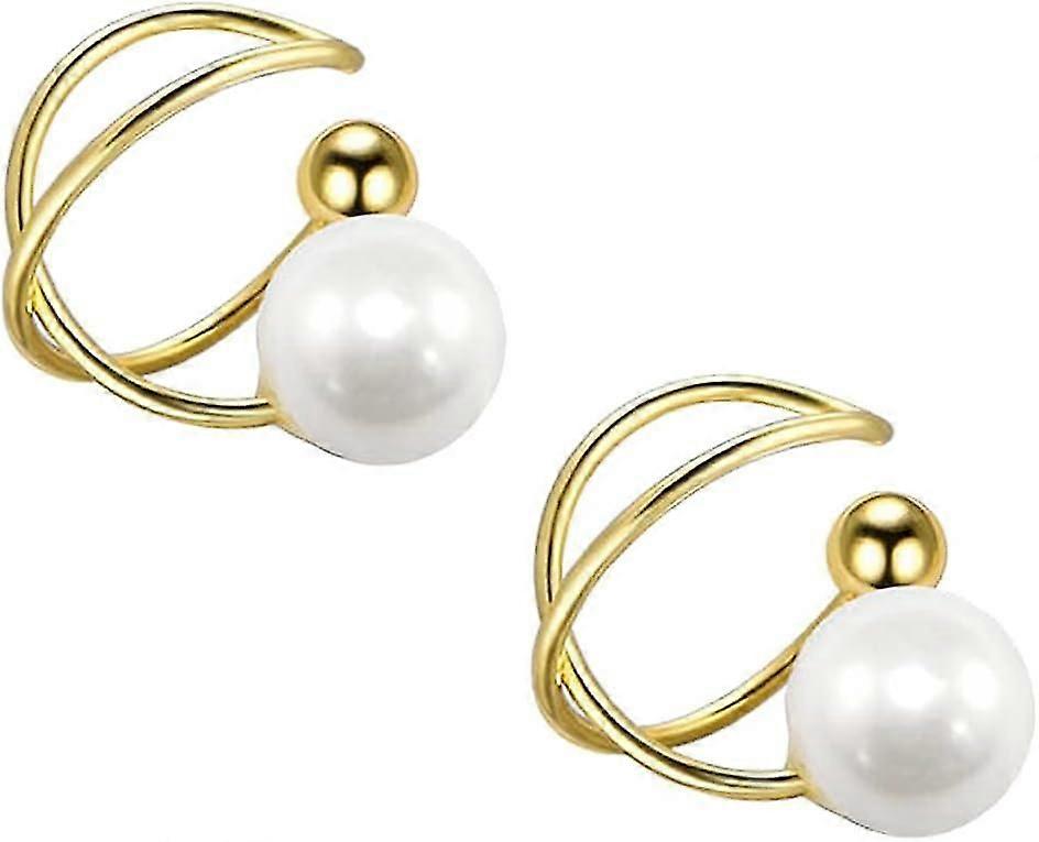 Earrings, Minimalist Earring, Clip Man False Ear Cuff (1 Pair)