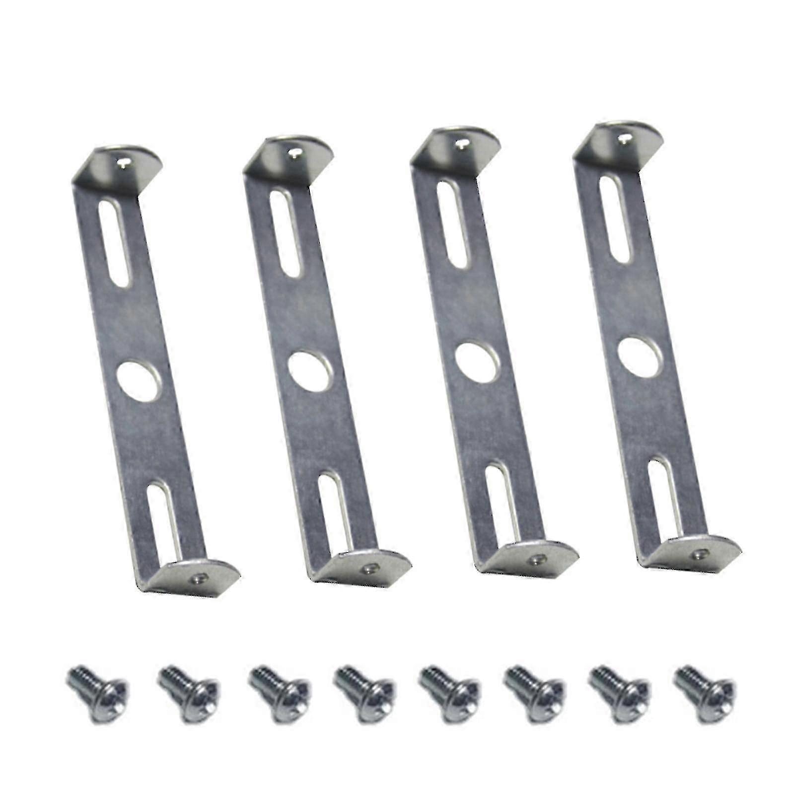 4-Pack 105mm Ceiling Mount Brackets for Light Fixtures with Screw Covers & Installation Hardware