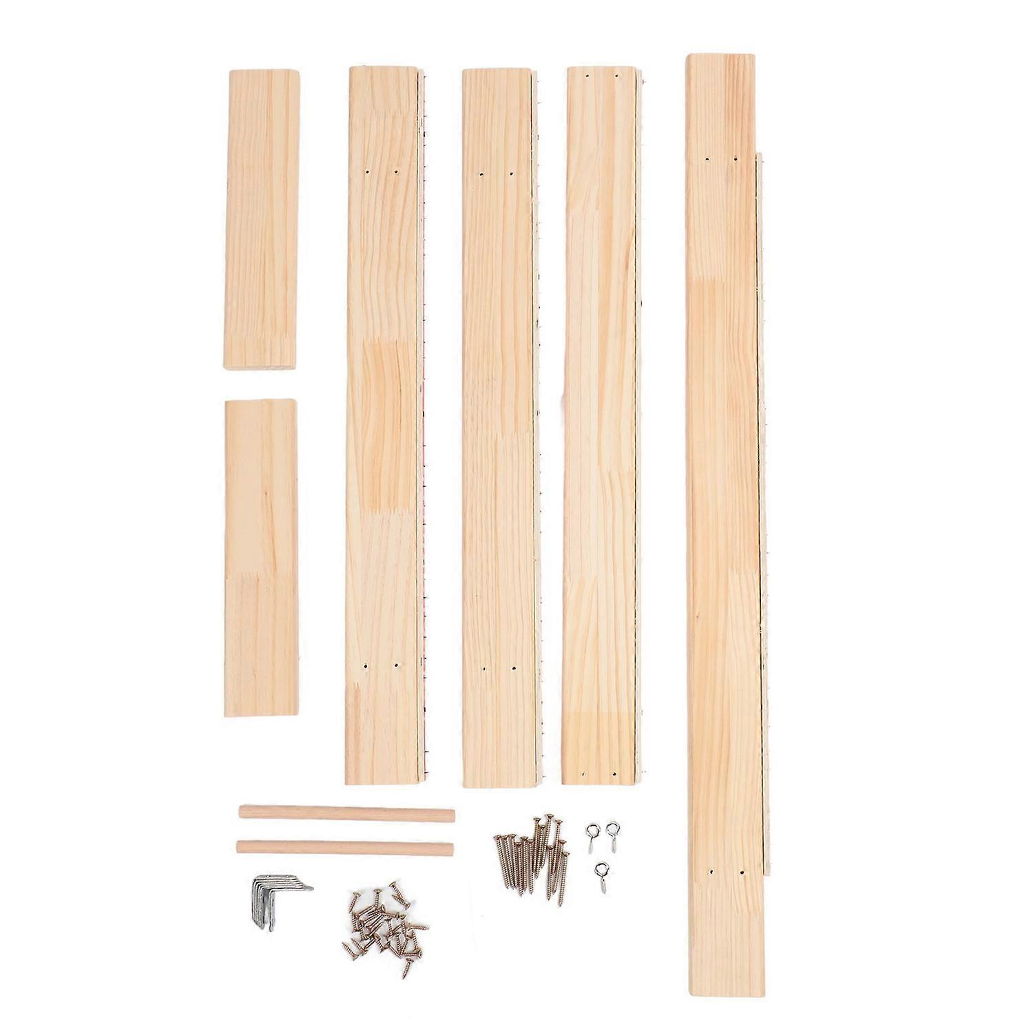 Tufting Frame for Rug Making 35.4x35.4in Easy Assembly Wooden Durable Tufting Frame for Rug Making T