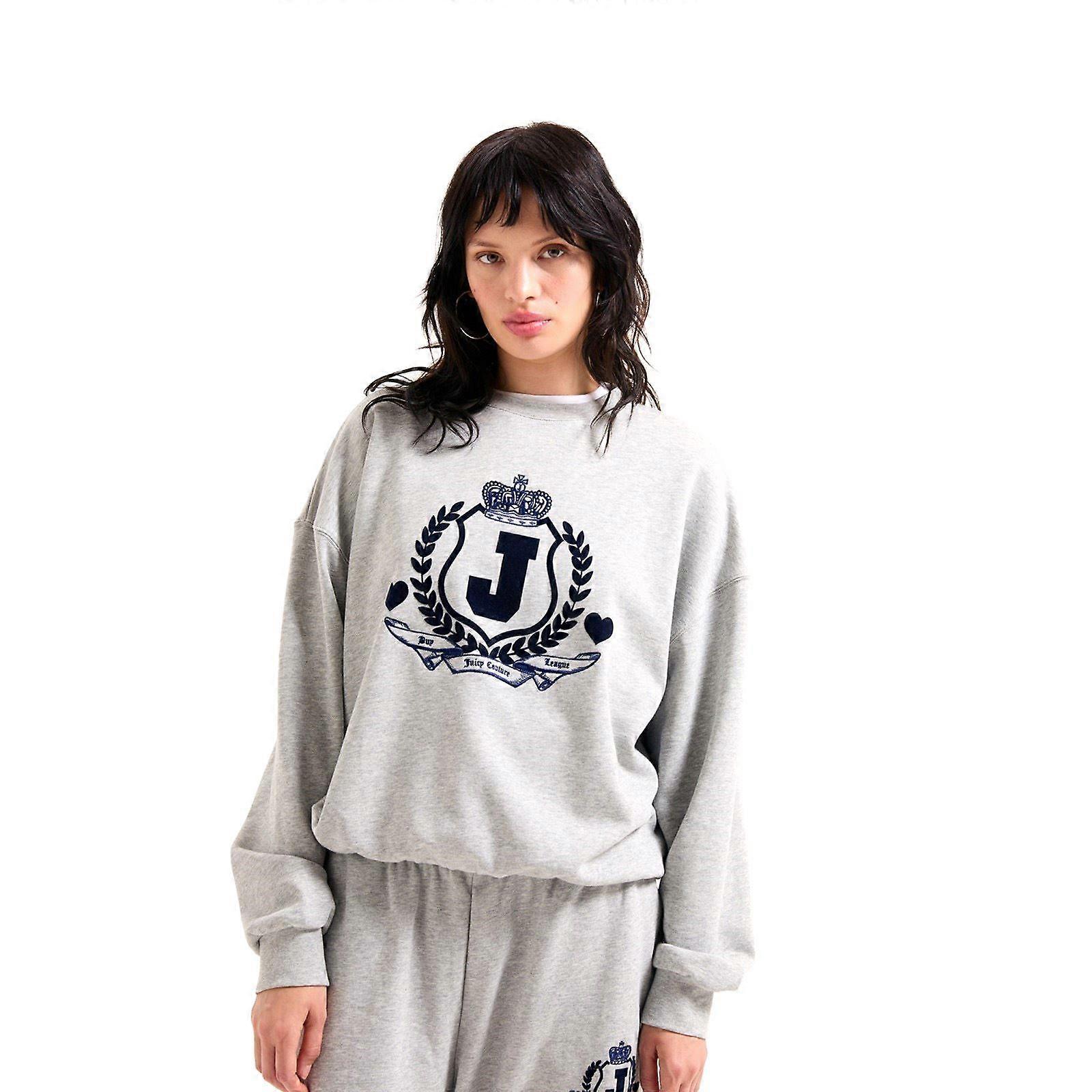 Juicy Couture Venice Cotton Women's Silver Sweatshirt