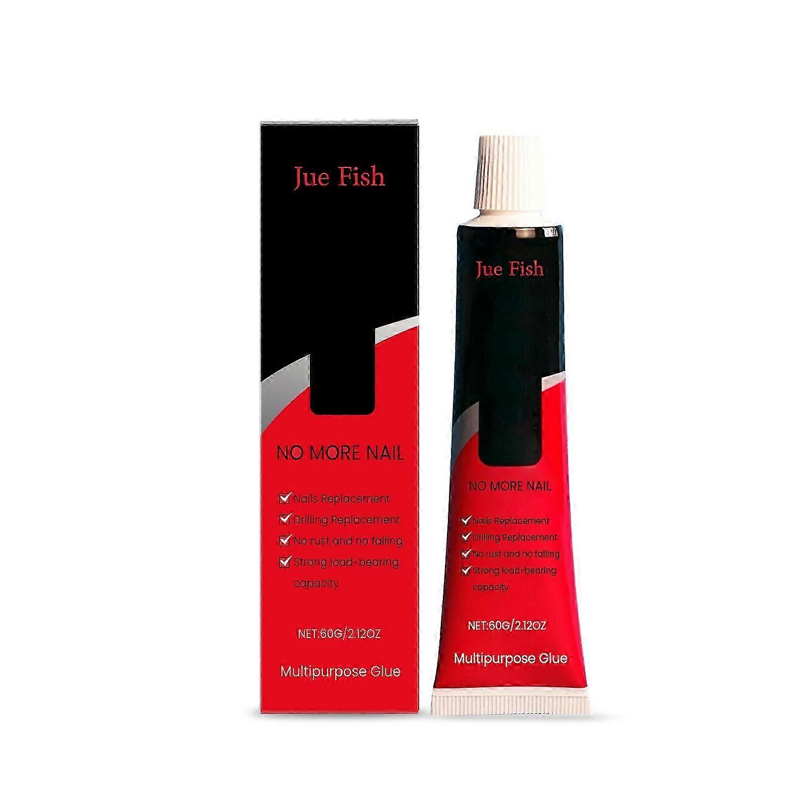 Jue Fish Nail-Free Adhesive Is A Universal Nail-Free Adhesive For Building And Home Use, Resistant To Shear, Temperature And Shock, Tiles, Metal And G
