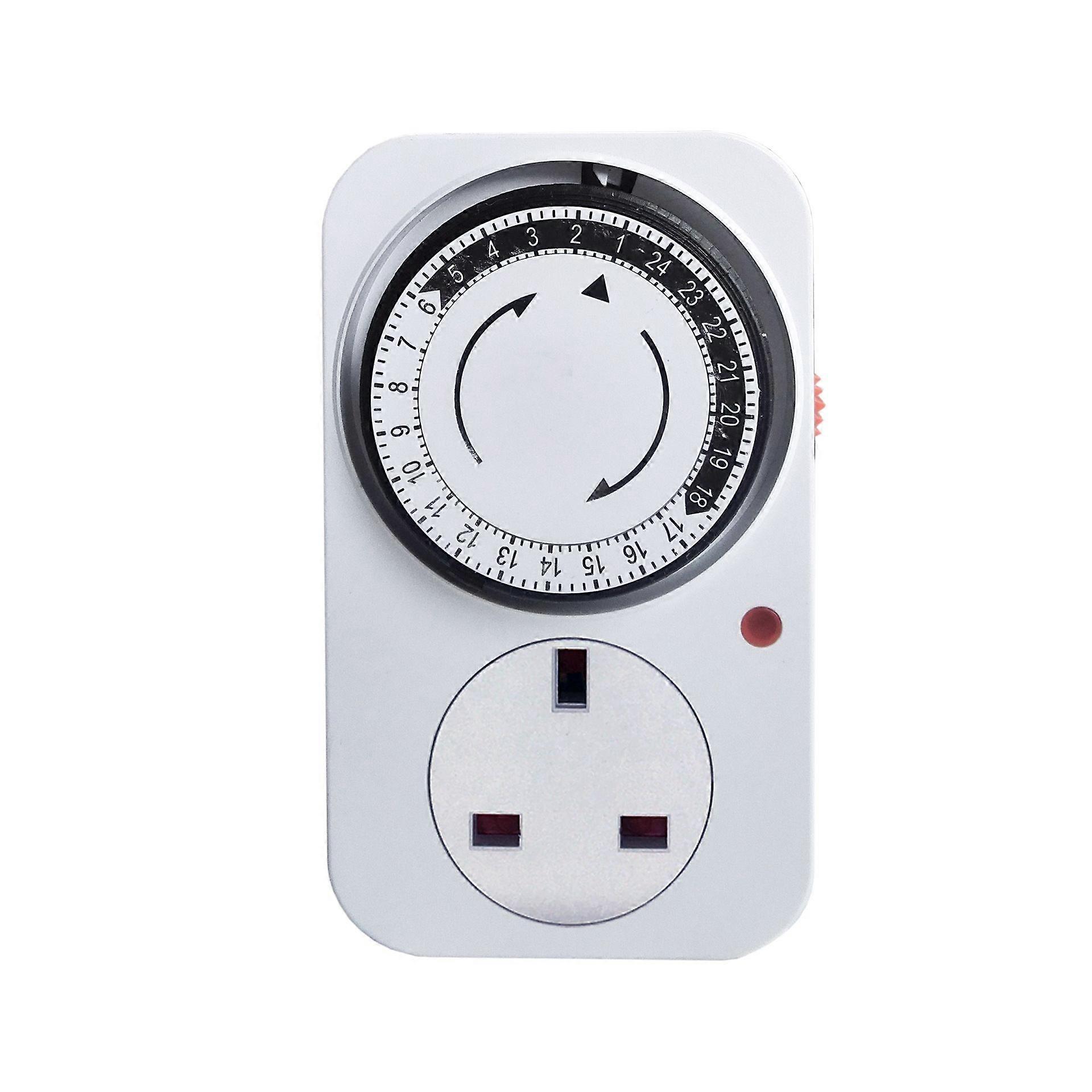 Basics Energy-Saving Weekly Mechanical Segment Timer Plug(1pc, white)