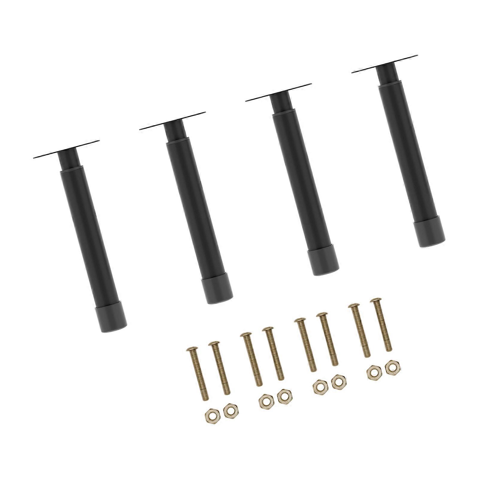 4lots Multiple Surfaces Bed Frame Adjustable Feet Stable Steel Construction With Nonslip Rubber Base Pad  25 to 42CM