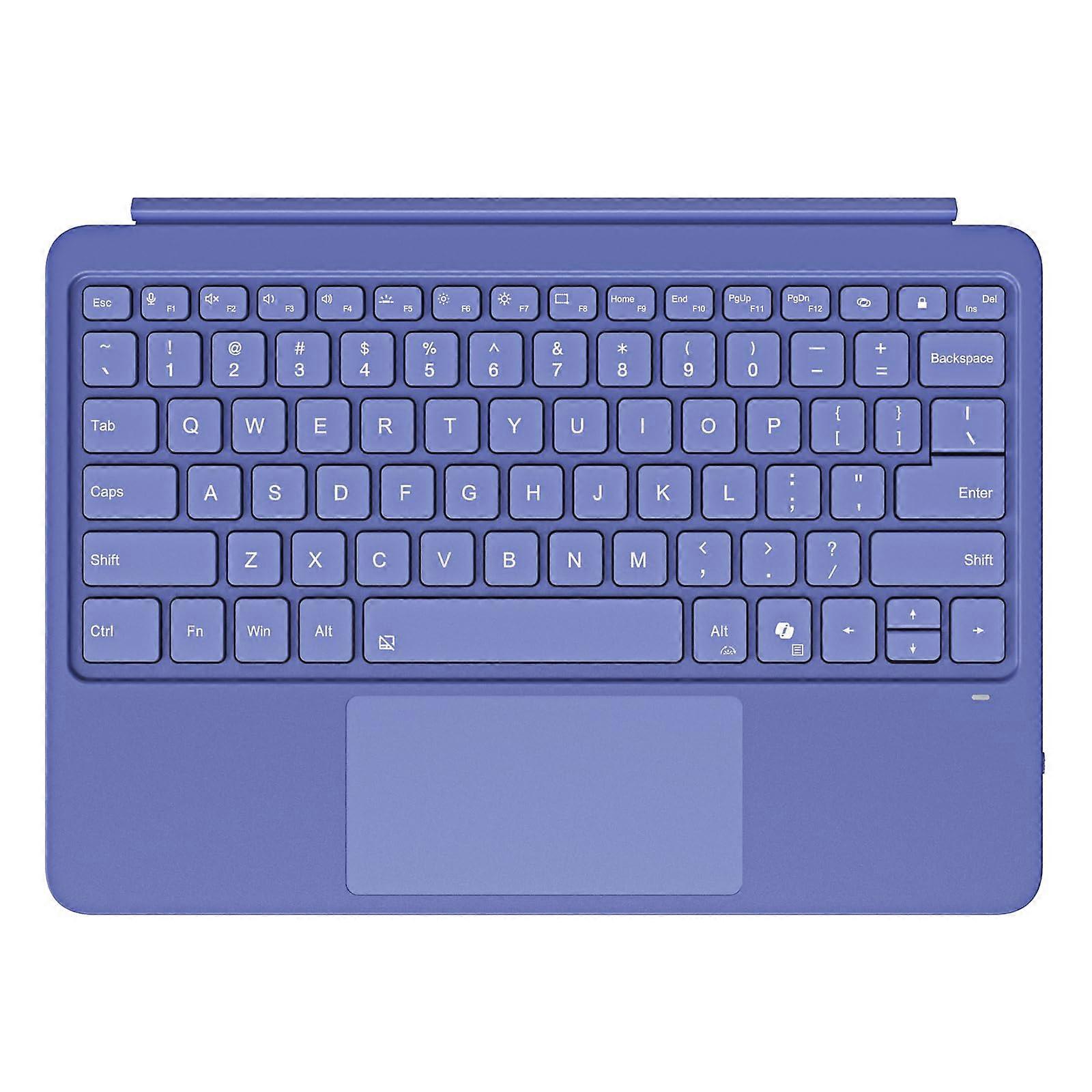 Magnetic Bluetooth Keyboard Cover for 12Inch 1st Gen 2025 Backlit Blue