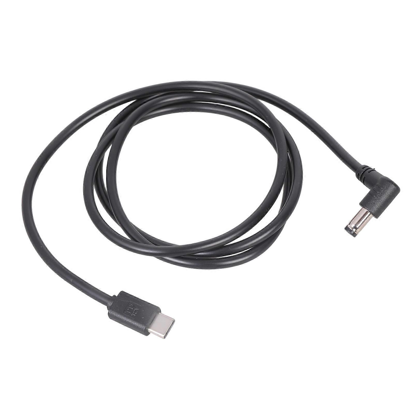 Angled Power Cable USB C Connector 5.5x2.1mm Suitable for Digital Signage Devices 9V/12V/20V Output Charging Solution Multicolor