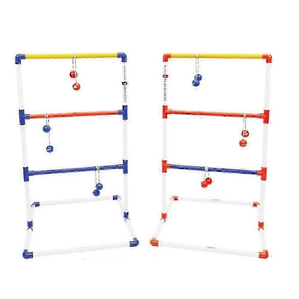 Ladder Ball Toss Game Set Indoor Outdoor With Six Balls