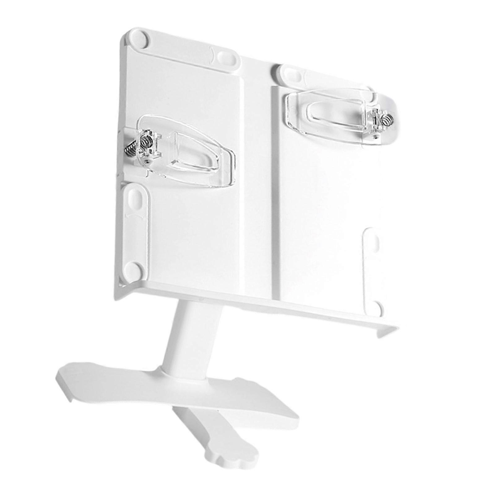 Ergonomic Plastic Books Stand Slip Resistant Base Multi Angle Reading Rack For Students Remote Workers  White