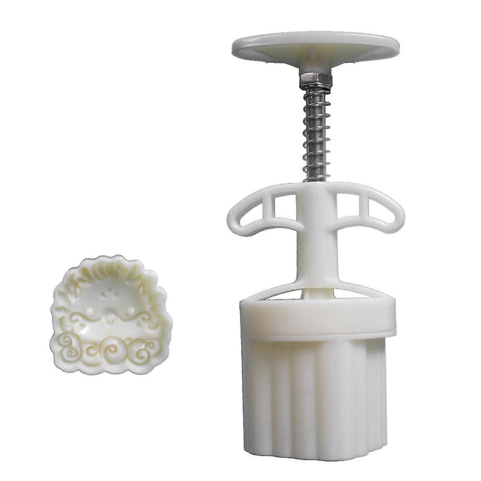 MidAutumn Festival Moon Cake Maker Bakings Tool Dragon Pattern Moon Cake Molds Hand Press Mold Pastry Tool Multicolor