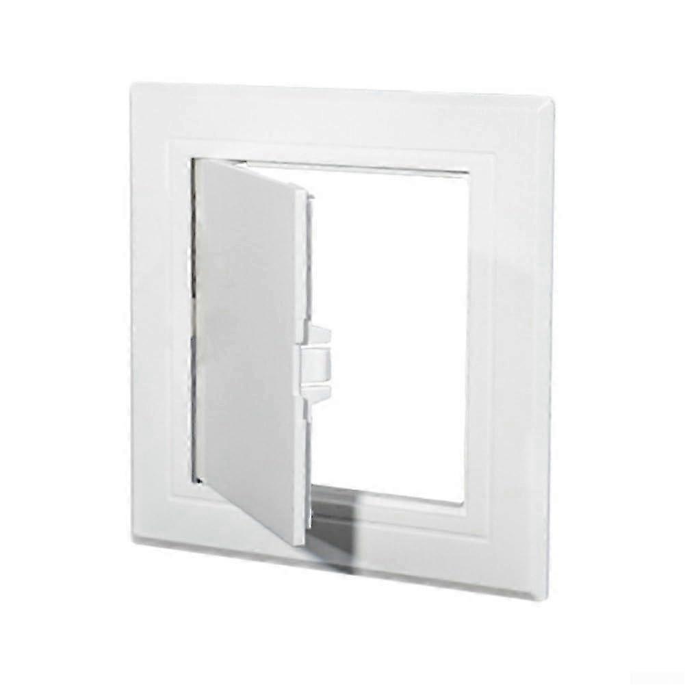 Flat Design Inspection Cover White ABS 150mm Square Panel