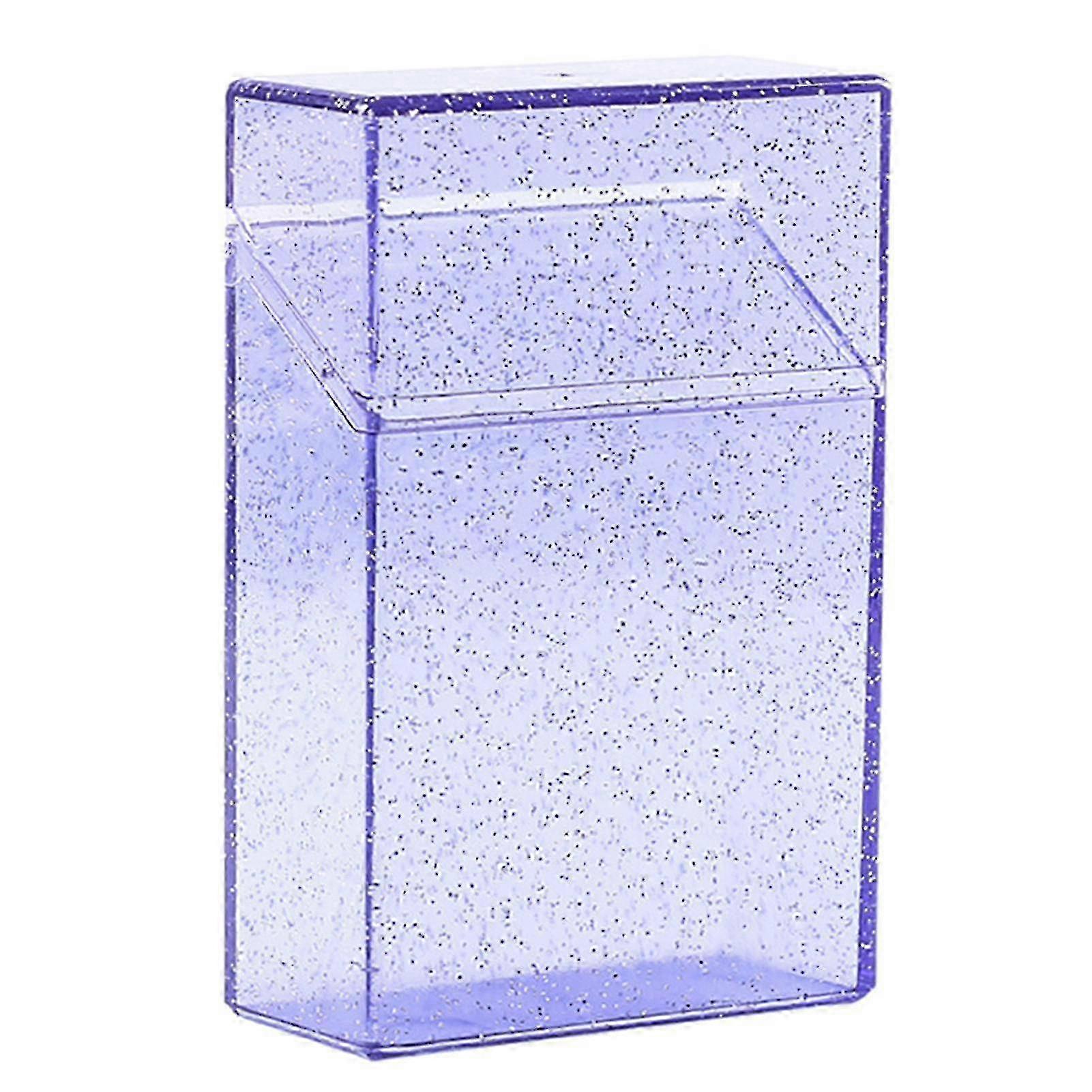 Clear plastic cigarette case for smokers with shining appearance and portable design