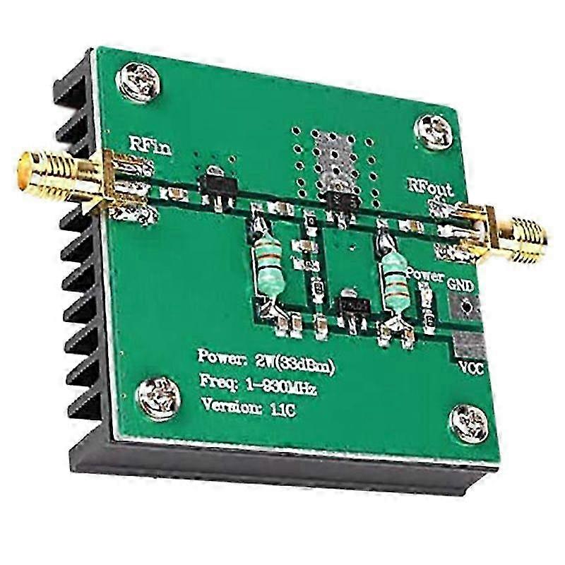 1-930MHz 2W RF Amplifier RF Broadband Power Amplifier Module for Radio Transmission FM HF VHF