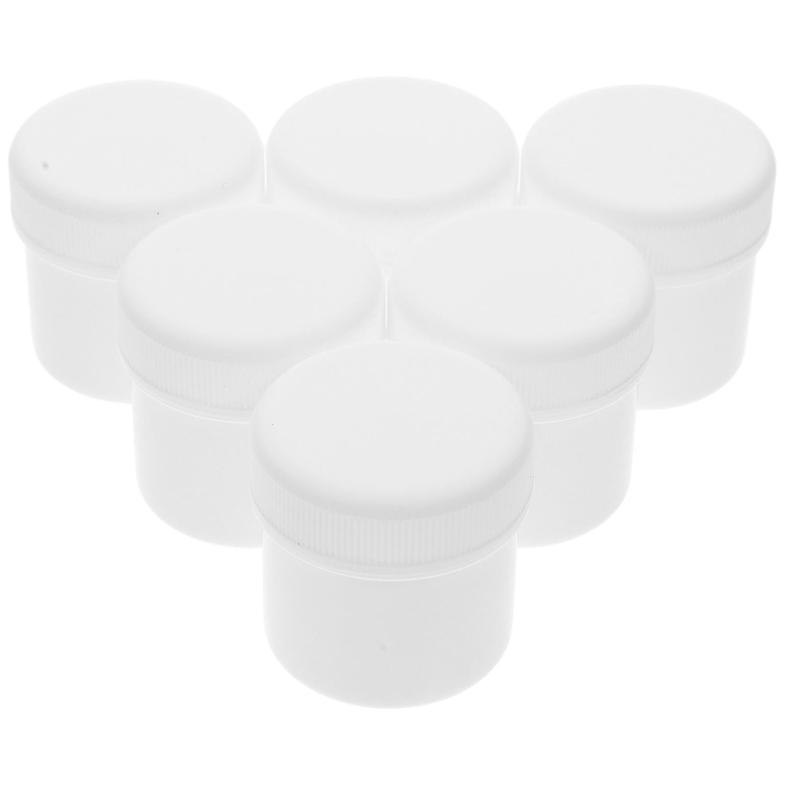 White Plastic Buckets Sealed Buckets for Paint Storage 6Pcs