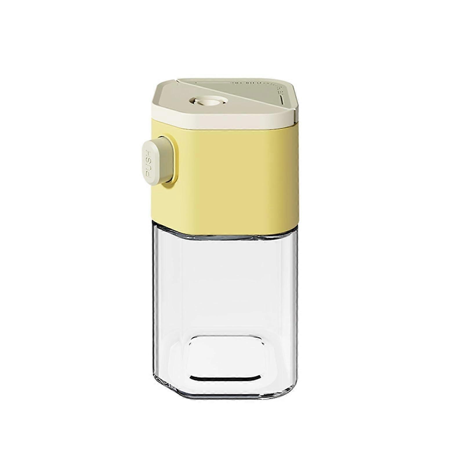 Glass Spice Jars with Shaker Lids, DualUse Seasoning Bottles for Salt, Pepper, Cumin, Chili, Yellow