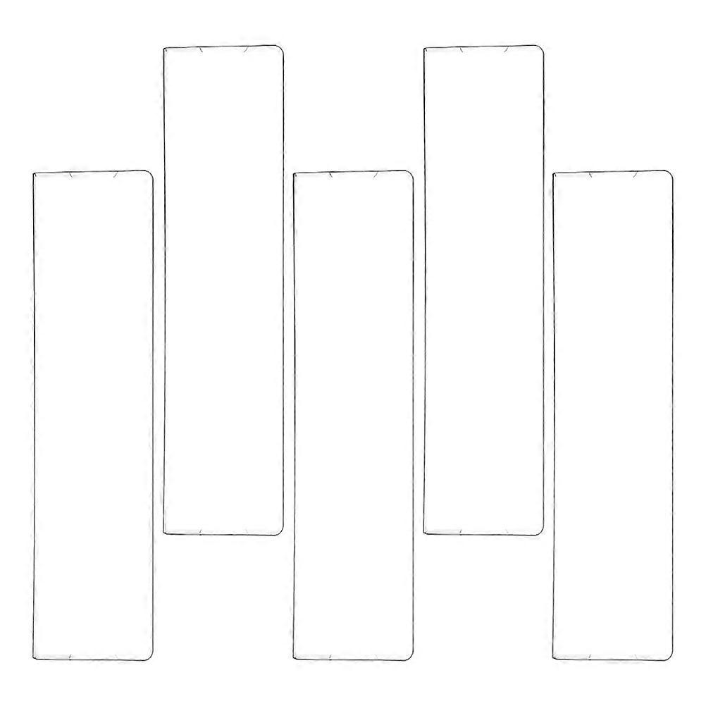 Adhesive Acrylic Transparent Nameplate Bracket for Wall 5Pcs Clear Holder