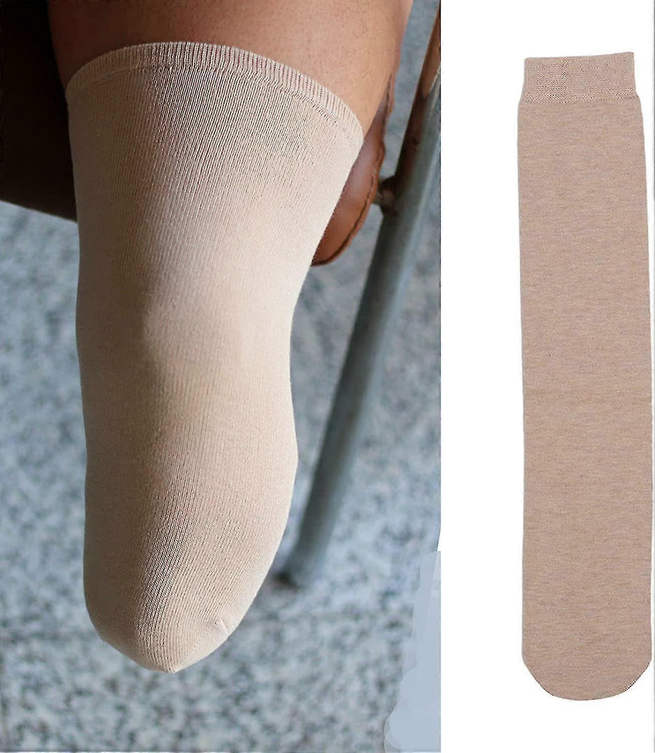 Soft Breathable Amputee Socks for Limb Compression & Protection, Elastic Stump Shrinker Medical Socks