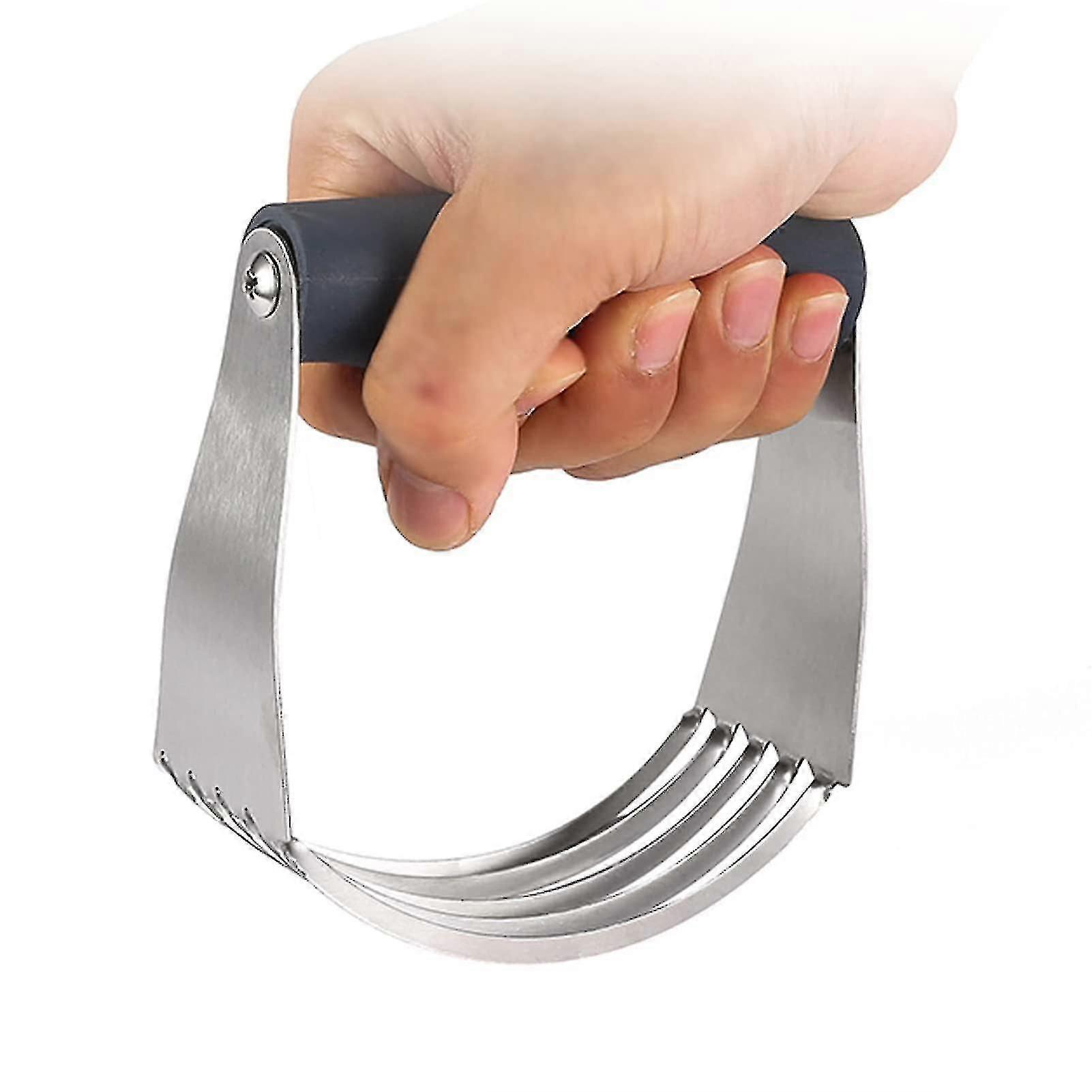 Mixér těsta Nerezová ocel Řezačka pečiva, Řezačka pečiva a míchačka těsta se 4 čepelemi Těsto Masher