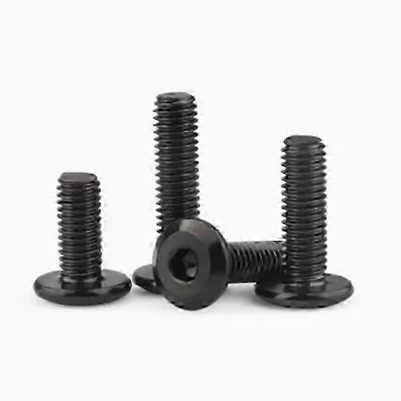 M3 M4 M5 M6 M8 svart hypotenuse flathode sekskantskrue ned side møbelskruer