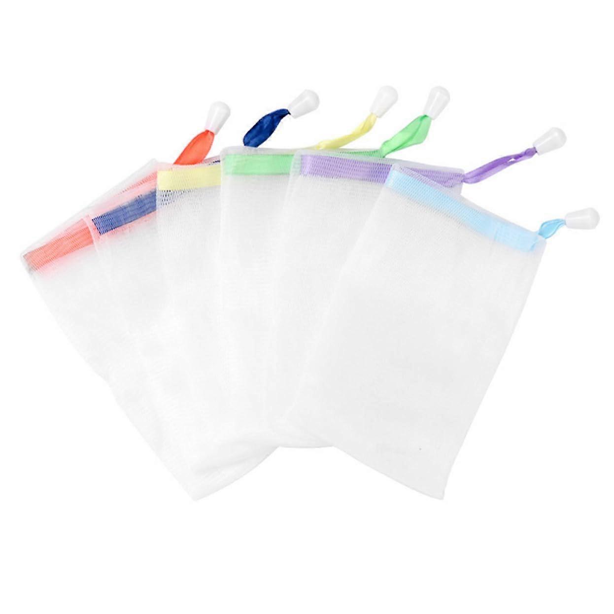 50pcs Exfoliating Soap Saver Bag Set with Drawstring Mesh Pouch for Rich Foam and Handmade Bar Soap