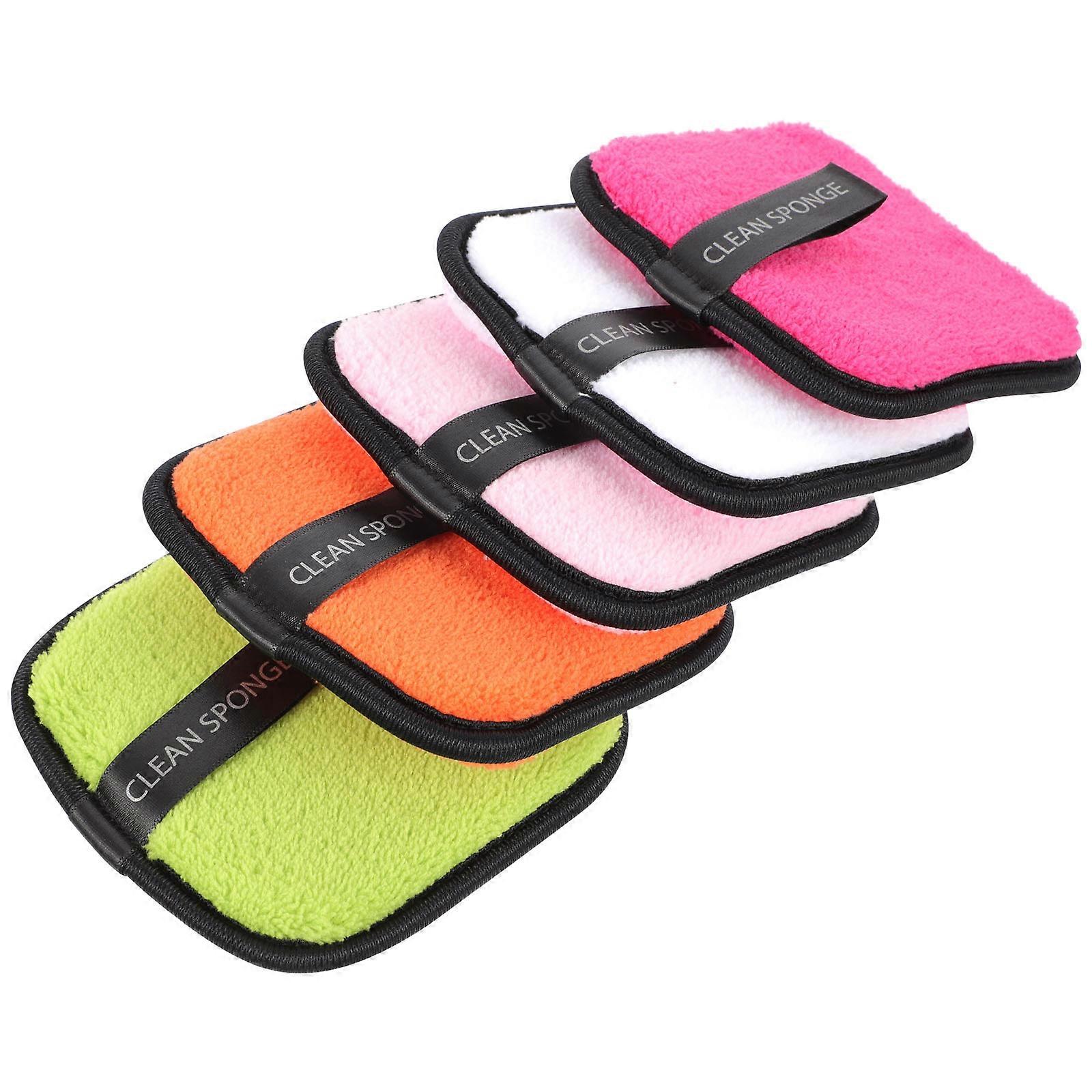 Makeup Removal Sponge Square Sponges for Daily Use 10Pcs Multicolor