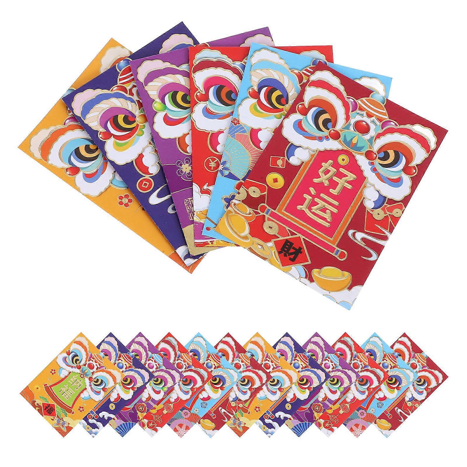 Chinese New Year Snake Year Red Envelopes Paper Packet for Lucky Money 60Pcs