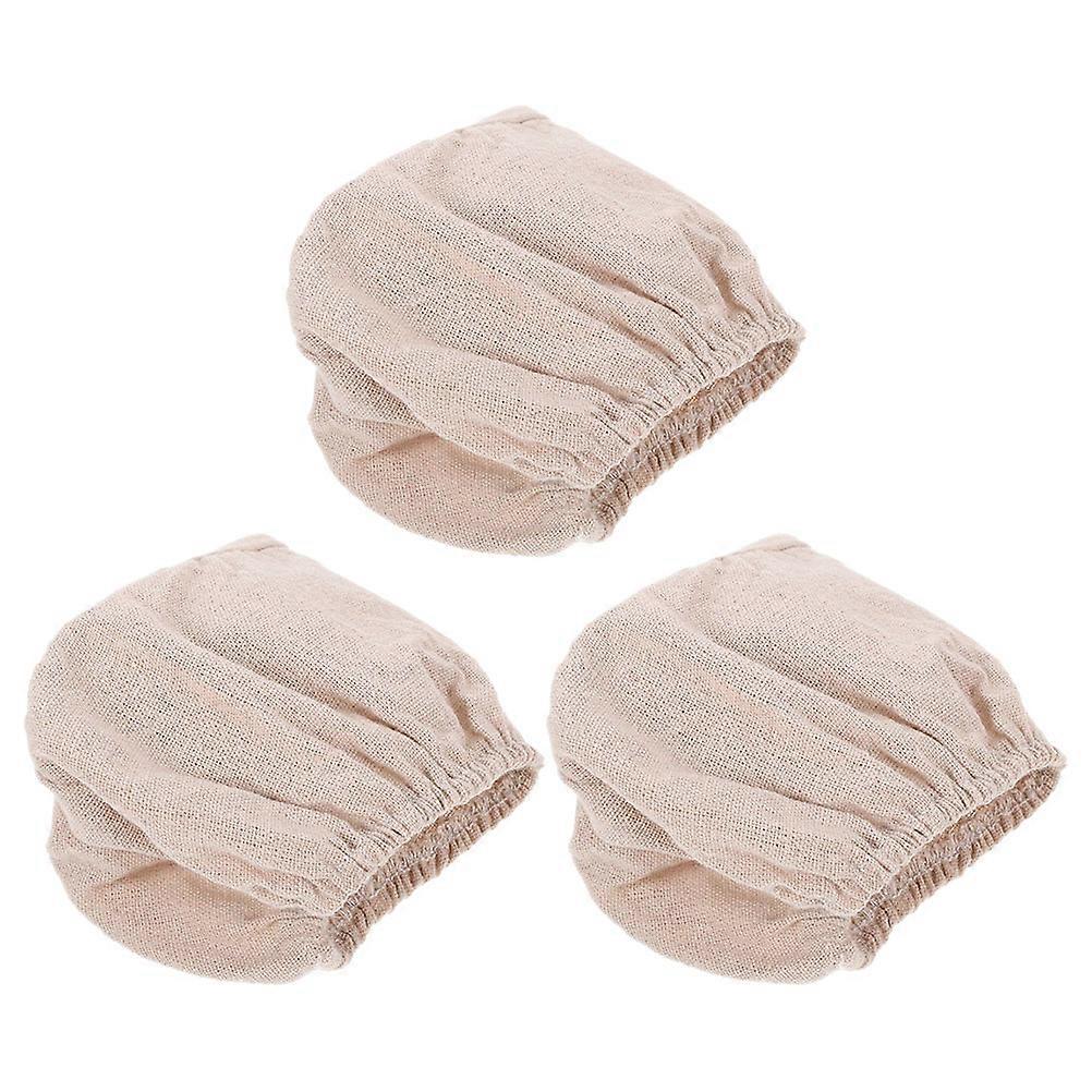 3pcs Oval Baking Cloth Liners for Rustic Bread Easy to Clean for Home and Picnic Use