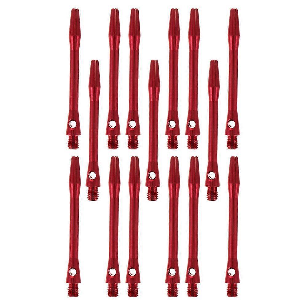 Flydart Shafts 15Pcs Dart Shafts for Playing Portable Red Aluminum Alloy Rods