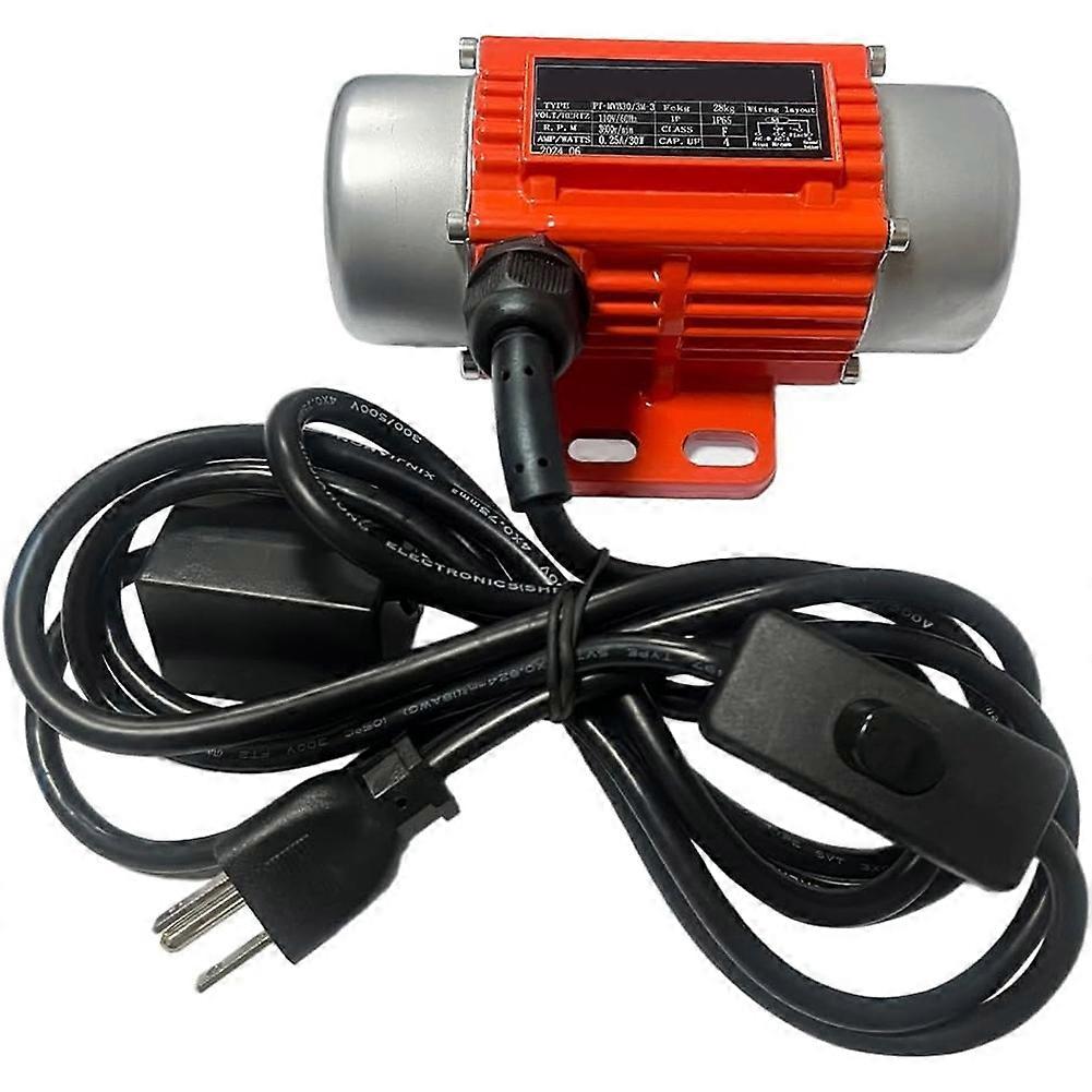 Concrete Vibration Motor Single Phase AC 110V 3600RPM Vibration Motor with Power Plug for Shaker Table 40W US Plug
