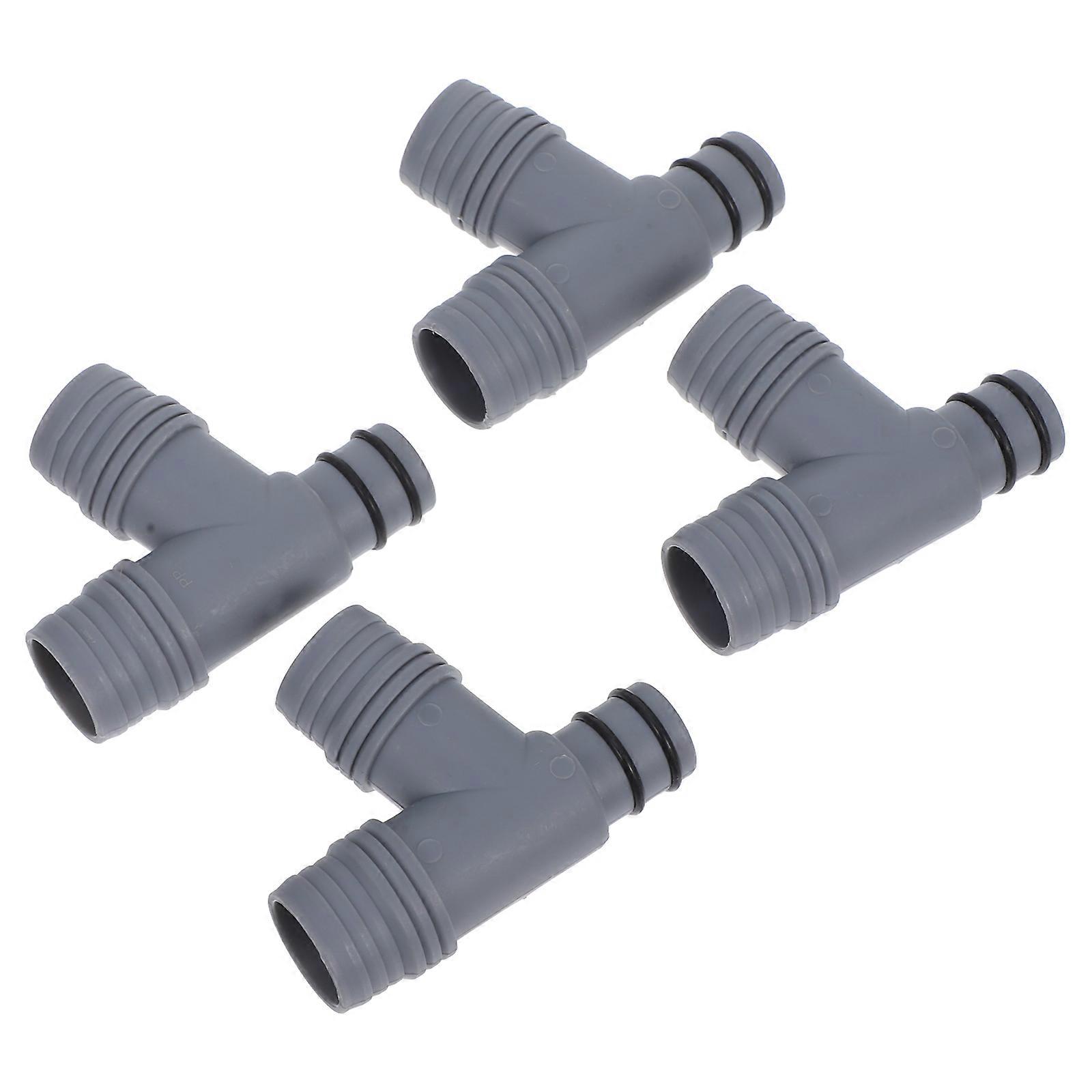 Waste Pipe Connector for Drain Pipe ABS Grey Versatile Y Shape Design with Dishwasher Input Fits Kitchen Sinks