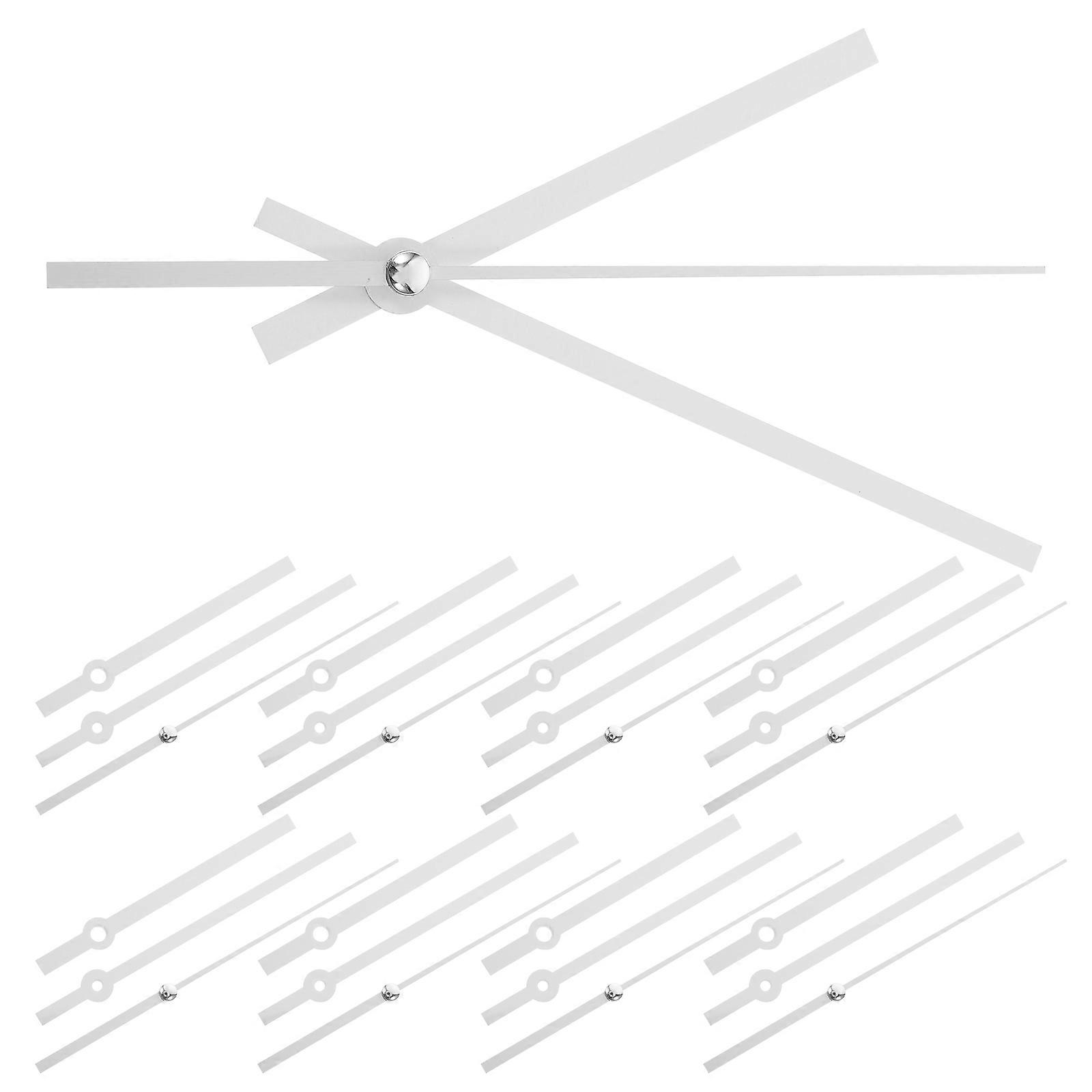 Metal Clock Hands Plastic Clock Pointers for Home Supply 10Sets White