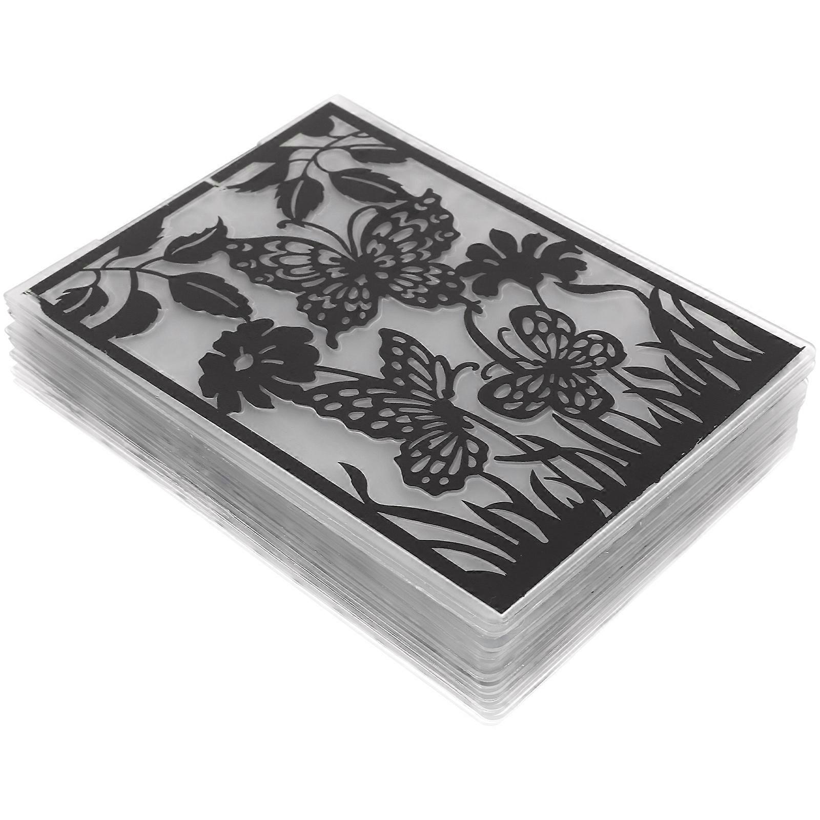 Plastic Embossing Folder Templates for Card Making 24Pcs Collection