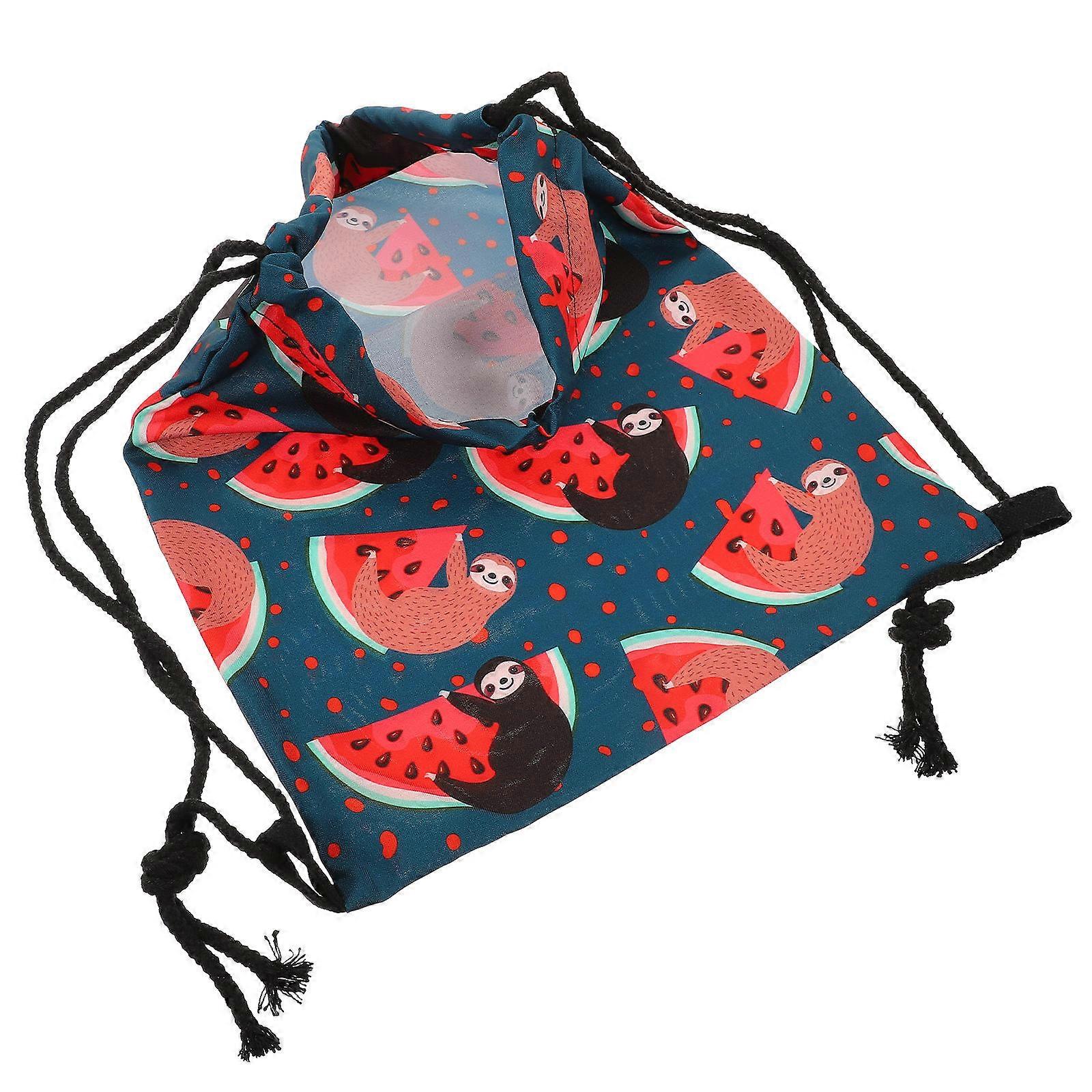 String Bags Drawstring Shoulder Pouch for 4Pcs Multi Oxford Cloth