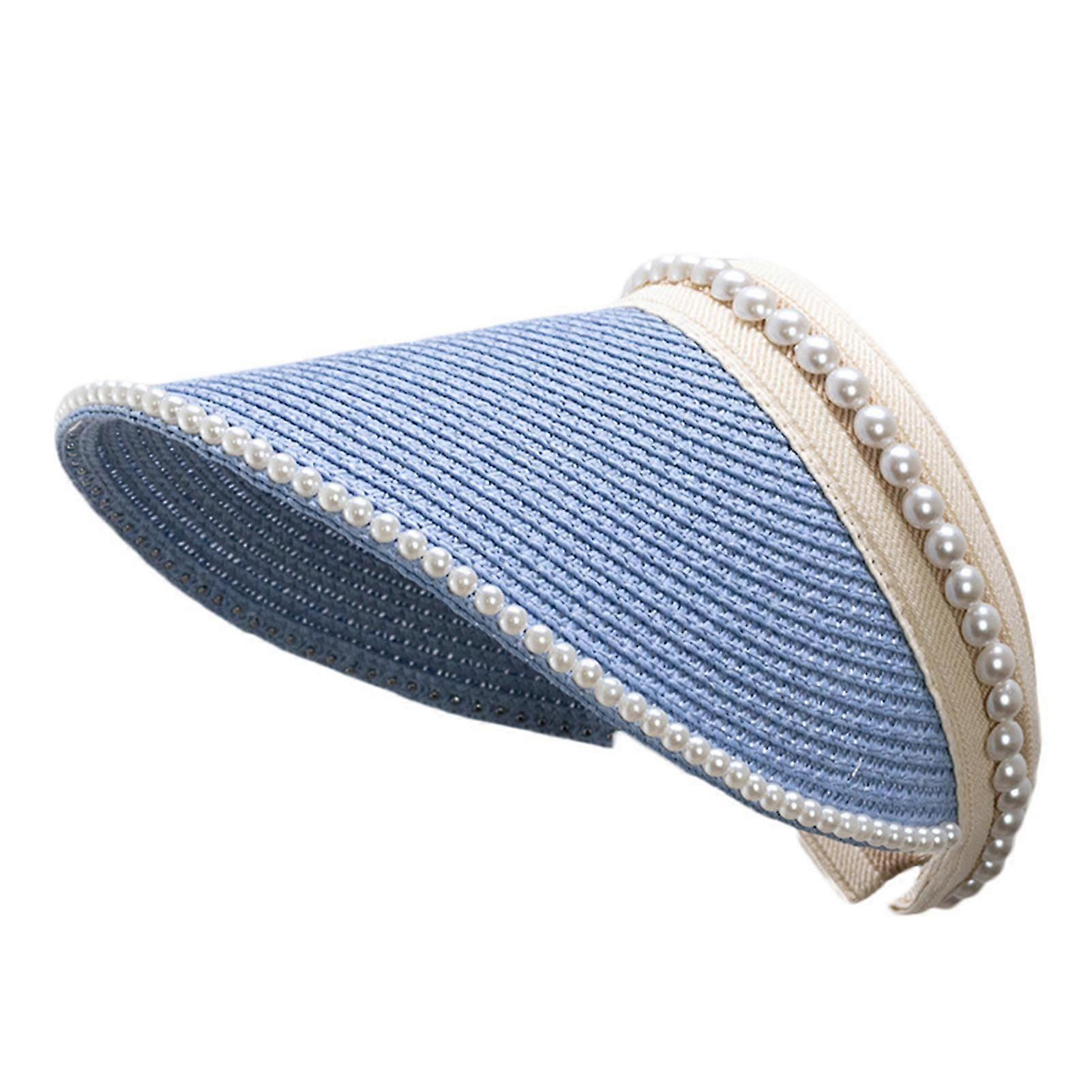 Empty Top Hat Breathable Indeformable Straw Reinforced Quick Drying Visor Hat Outdoor Supplies