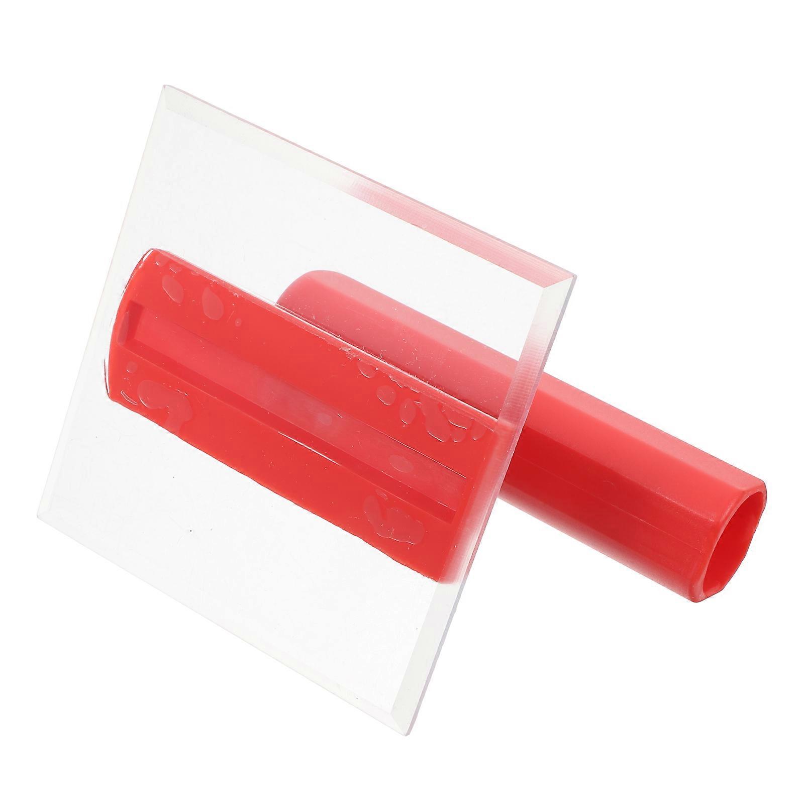 Acrylic Red Plastering Trowel with Ergonomic Handle for Home Use Lightweight and Versatile 4.5 inches