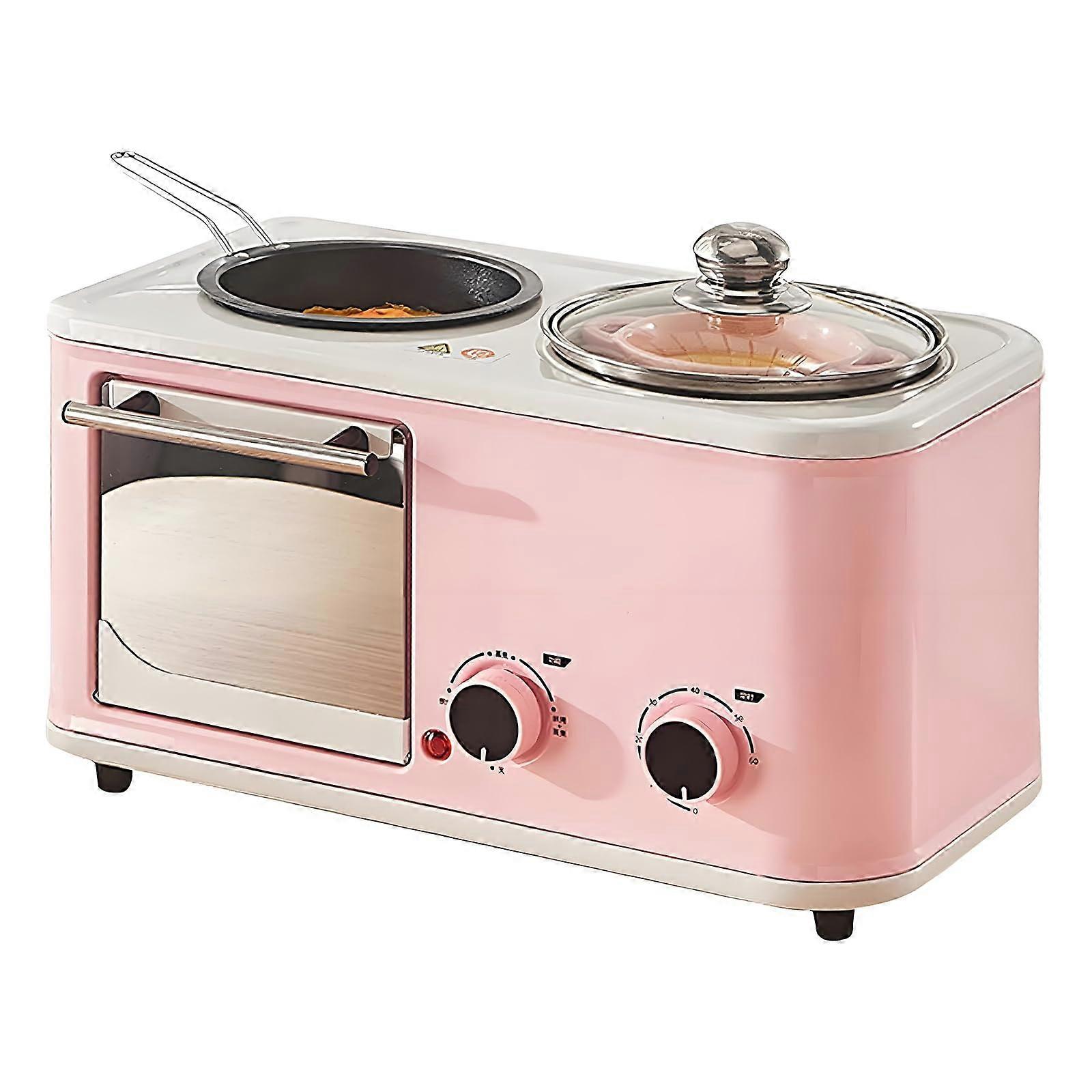 Breakfast Maker Station with NonStick Pan, Large Capacity, Adjustable Speed for Toast Eggs Noodles