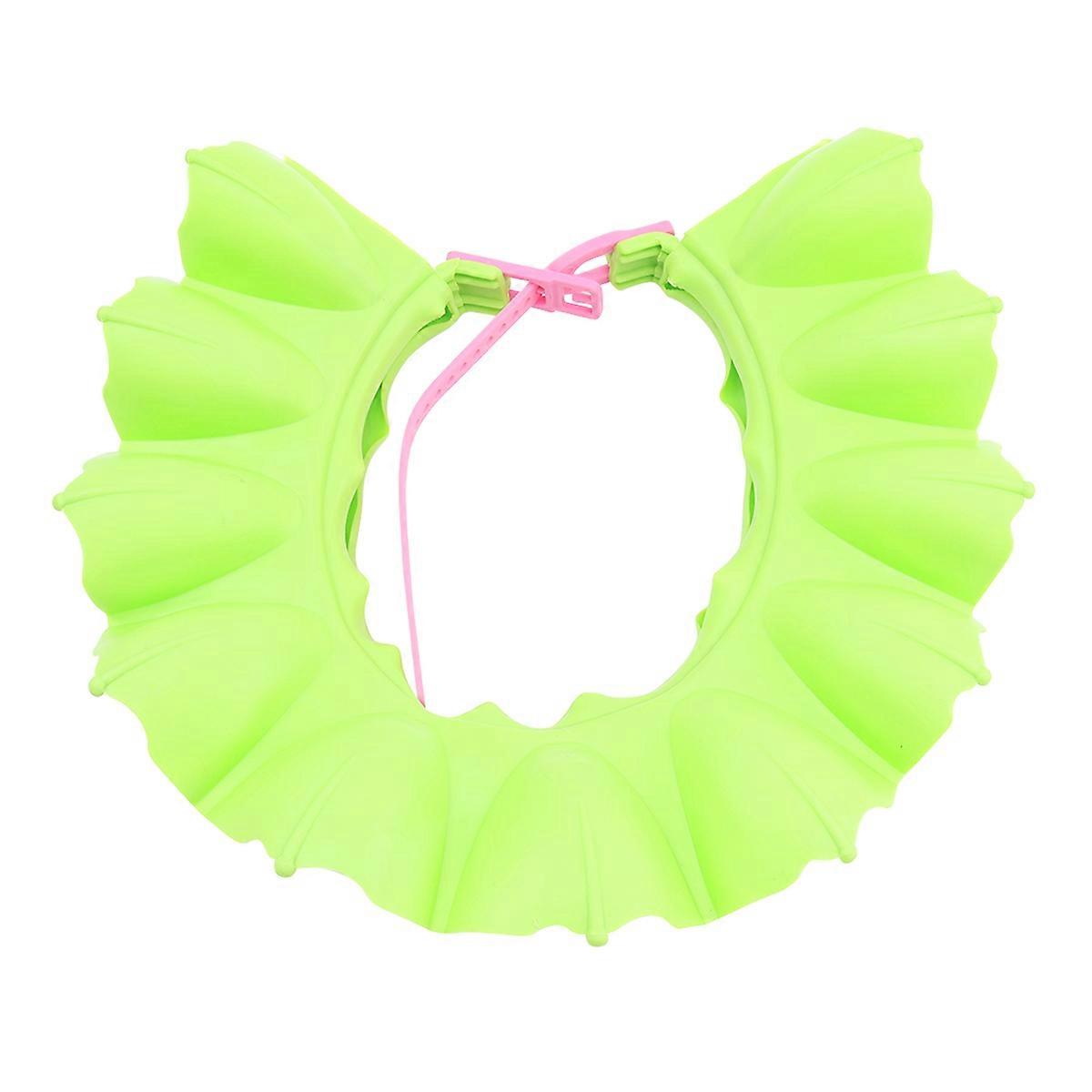 Gorro protector de orejas impermeable para bebé Shower para niño, ajustable, verde