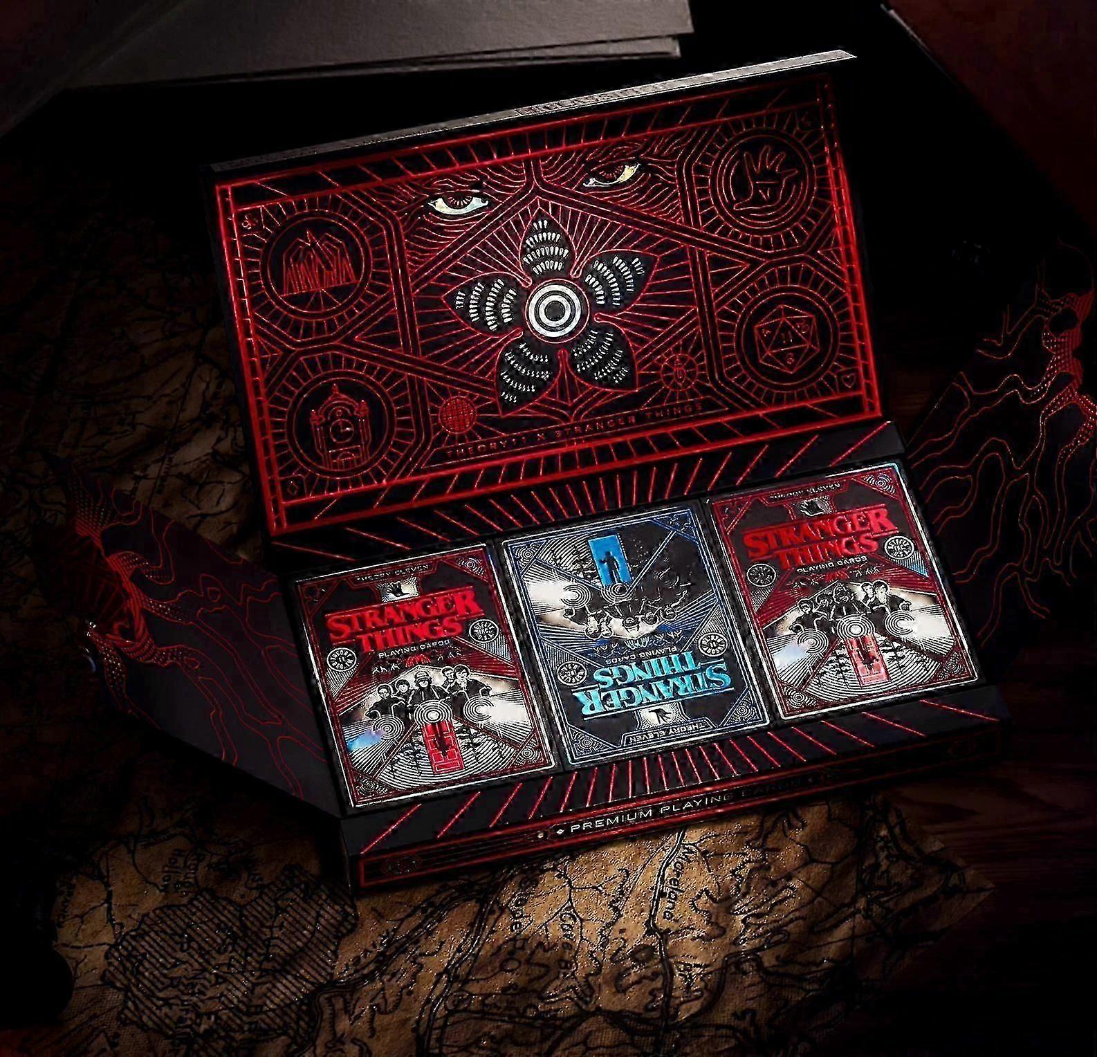Stranger Thing Play Cards: Cards by theory11 - 3 Deck Box Set