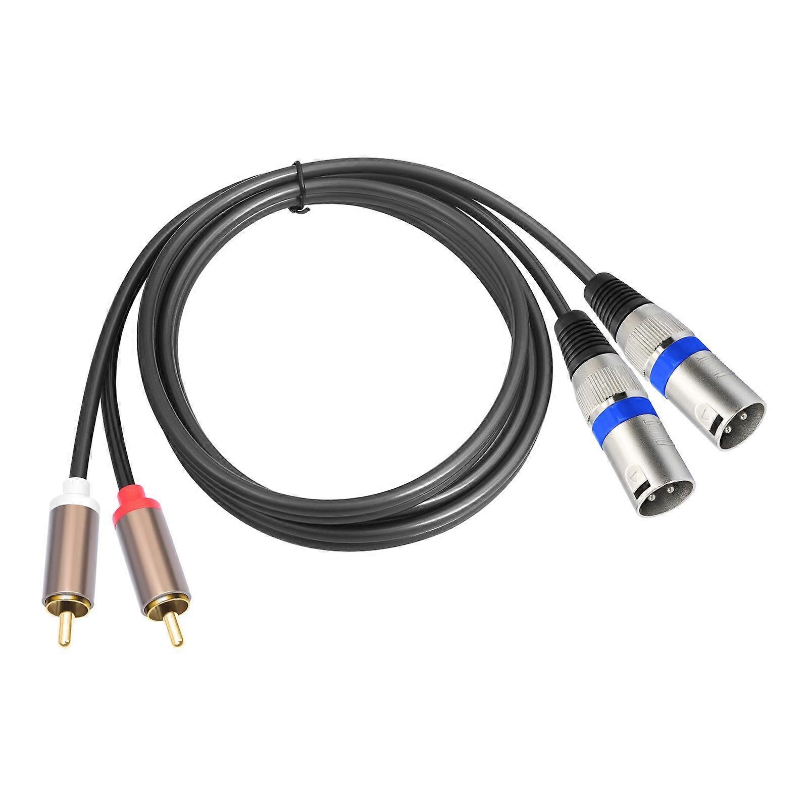 Audio kabel 2 RCA samec - 2 XLR 3pin samec, délka: 3 m