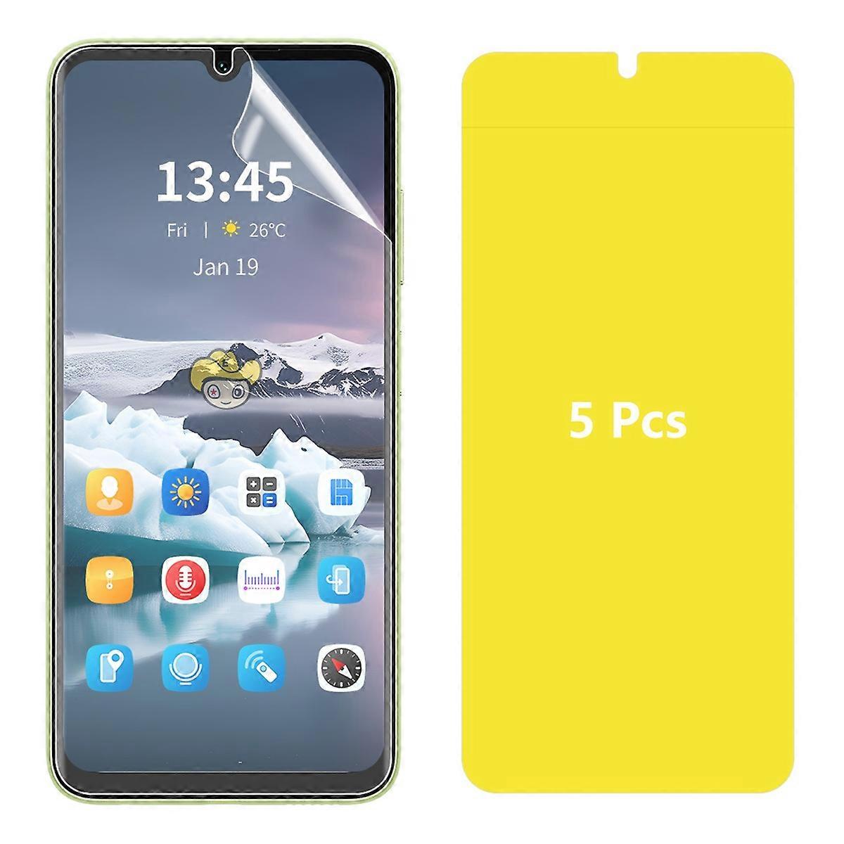 ENKAY HAT PRINCE 5Pcs For Realme Note 50 4G Hydrogel Screen Protector Scratch Protection