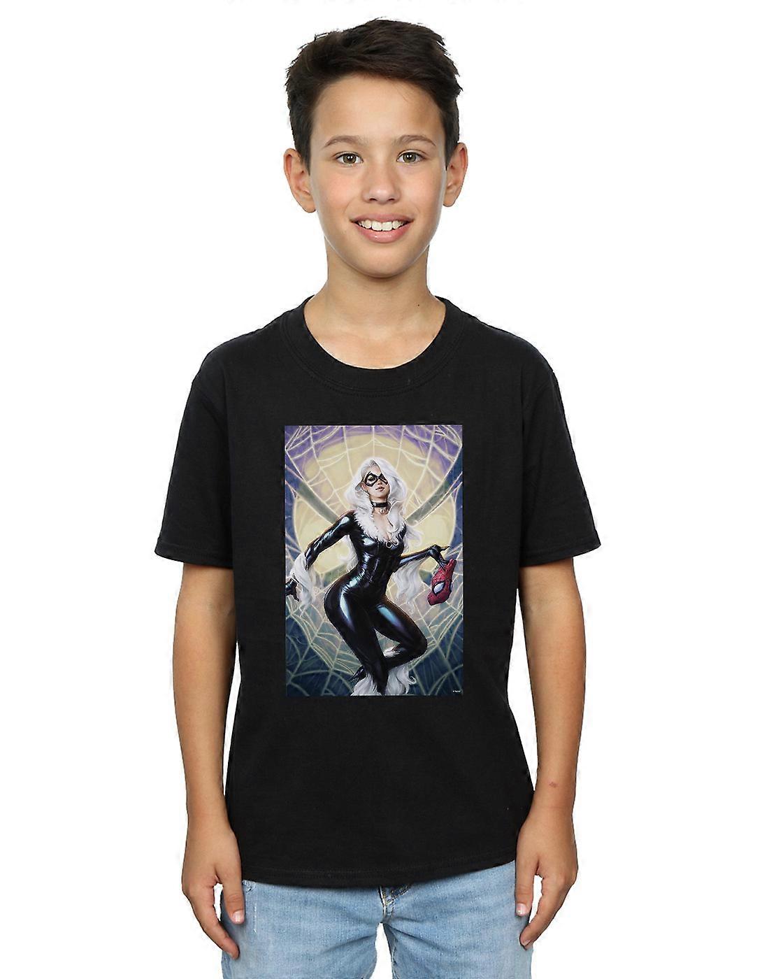 마블 보이즈 블랙캣 아트워크 티셔츠