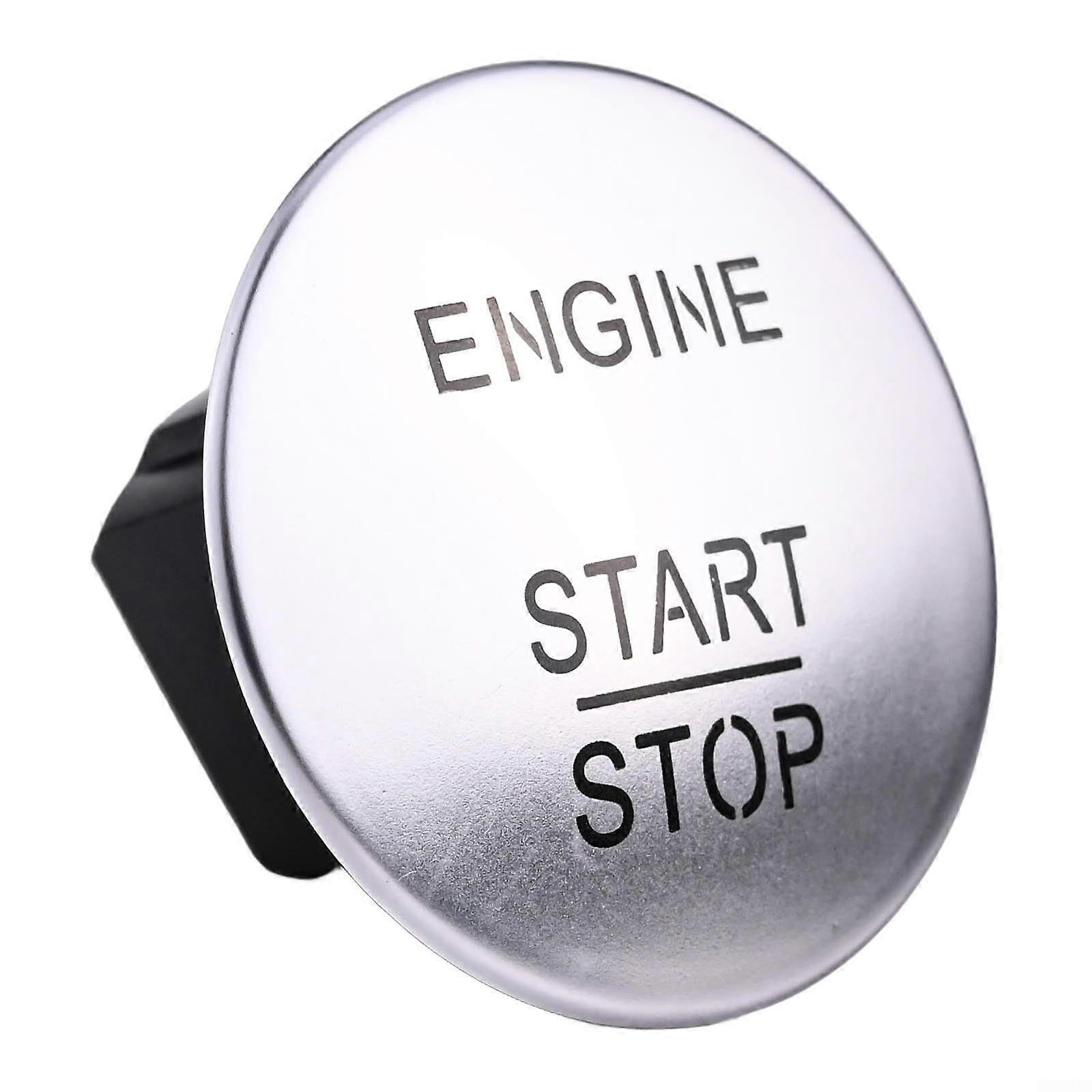 Keyless Push Start Button for Mercedes Benz Silver OneTouch Engine Start Stop Switch