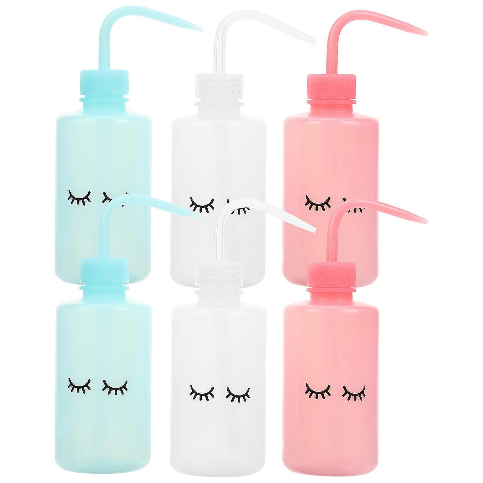 Squeeze Bottle Plastic for Cleaning 6Pcs Wash Bottle Assorted Color Tattooing Use