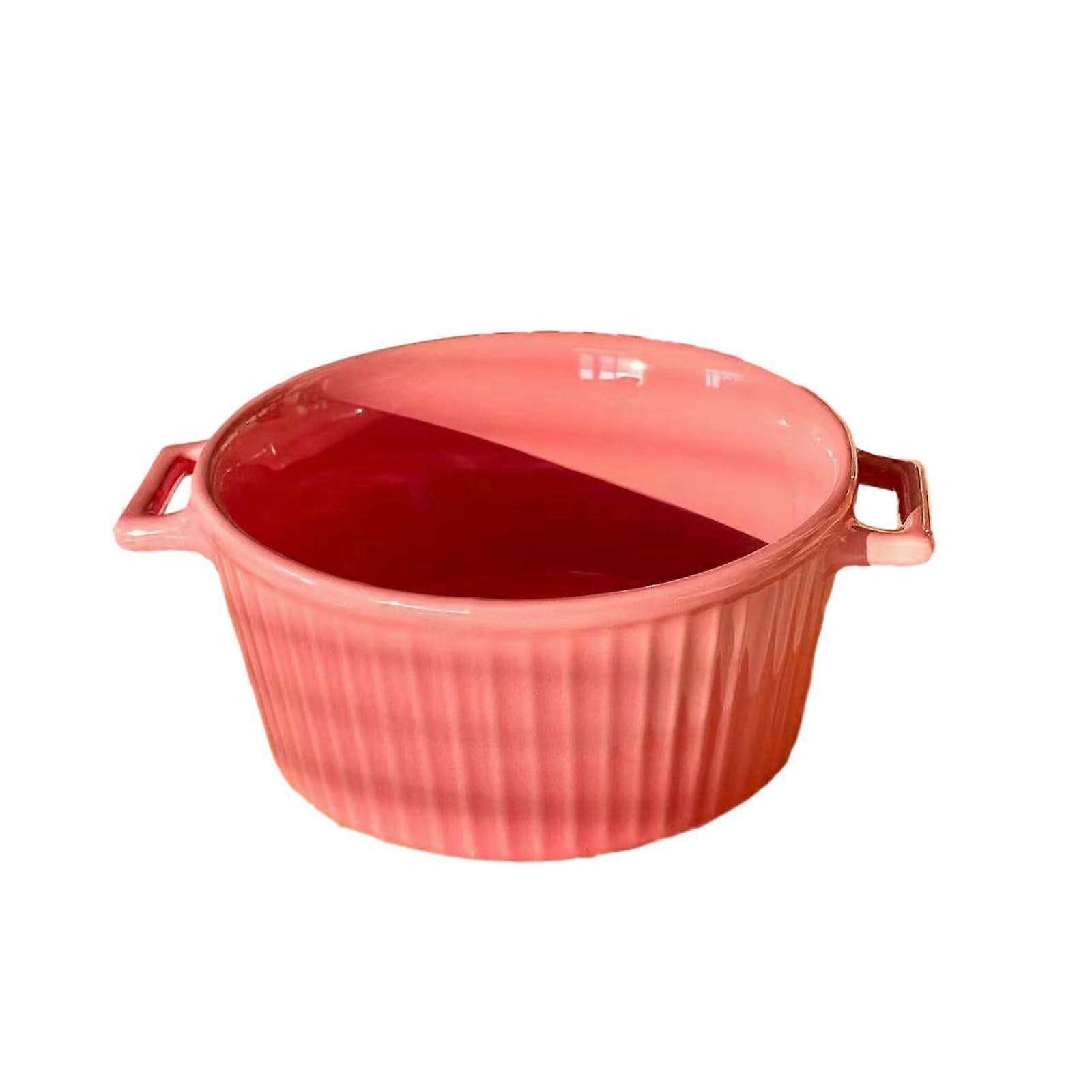 Ceramic Serving Bowl Large Capacity Microwave Dishwasher Safe Scratch Resistant Elegant Dinnerware