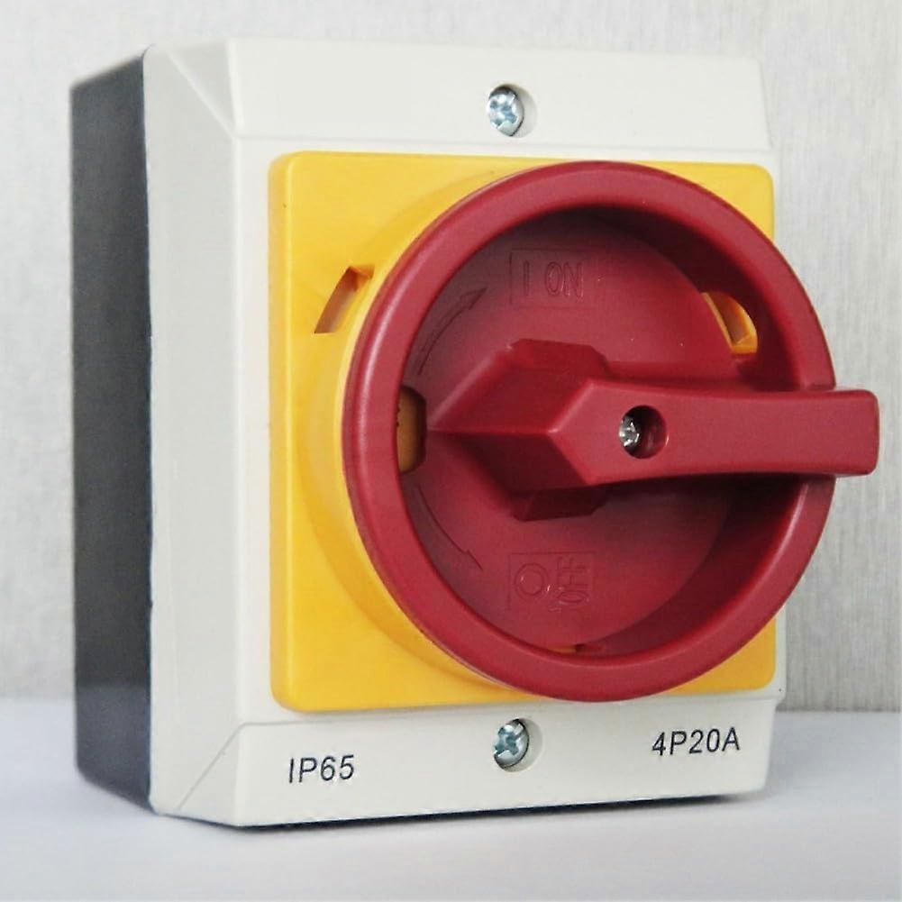 Rotary Disconnect Switch 20A63A IP65 Waterproof Electrical Isolator for AC Units and Solar Systems