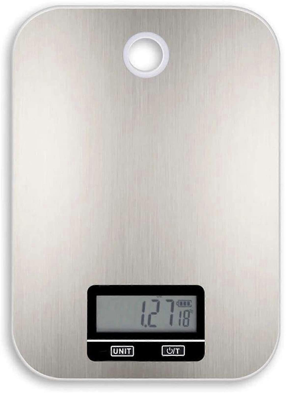 Digital Kitchen Scale Stainless Steel Platform Accurate 1g Measurement with LCD Display