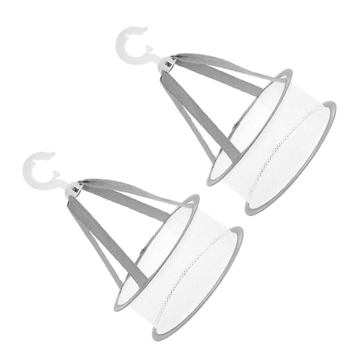 Foldable Mesh Drying Rack for Makeup Sponges and Brushes, Breathable Hanging Holder, 2pcs Set