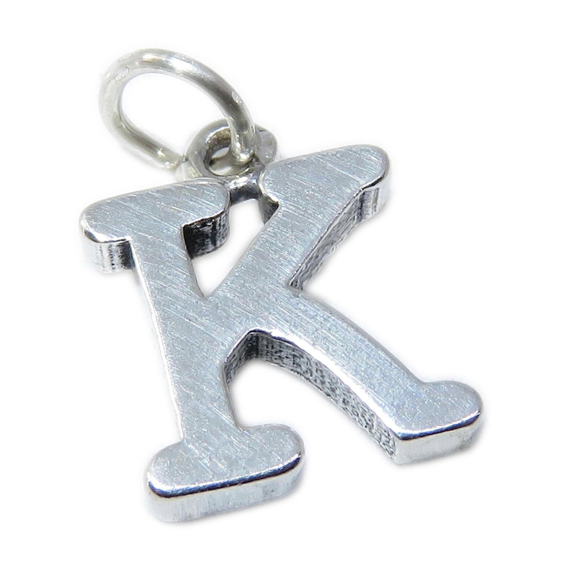 Letter K Initial K sterling silver charm .925 x 1 Initials charms