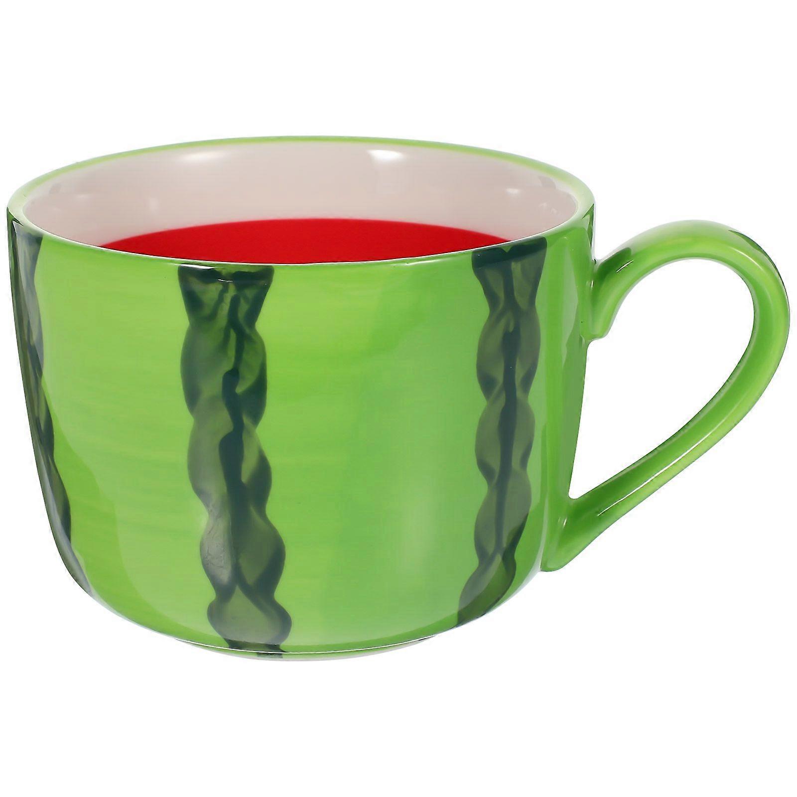 Ceramic Cup Summer Watermelon Design Mug Coffee Cup Water Cup Drinking Cup