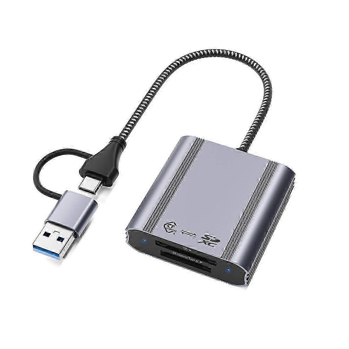 CFexpress Type-A Reader SD Dual-Slot Memory Card 10Gbps USB 3.2 Gen 2 Type A CFexpress Adapter CFE/S
