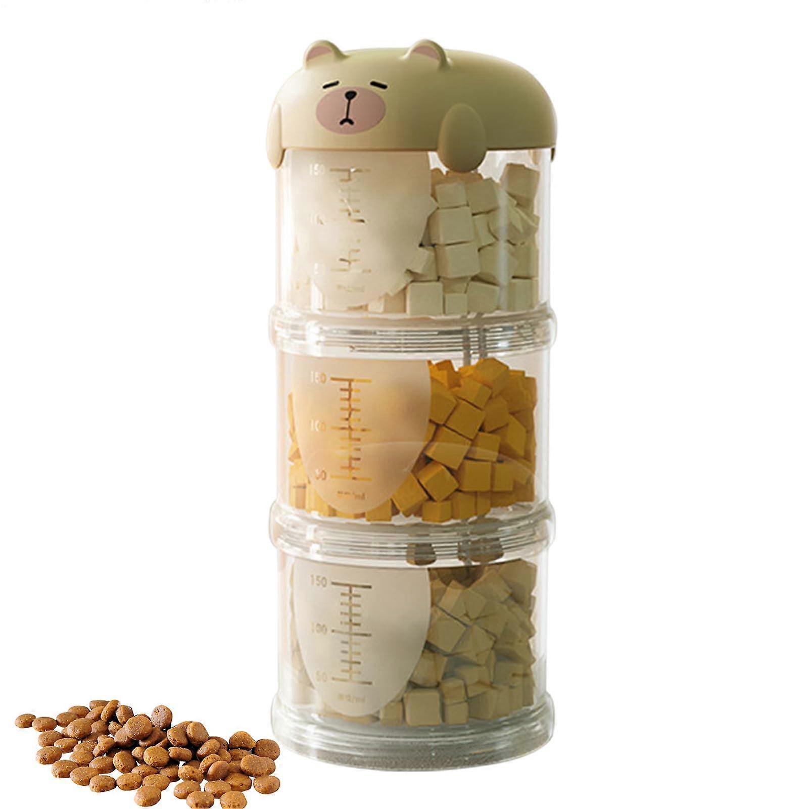 Pet  Container with Airtight Lids, Stackable Dog  Storage, FoodGrade 3Pack Organizer